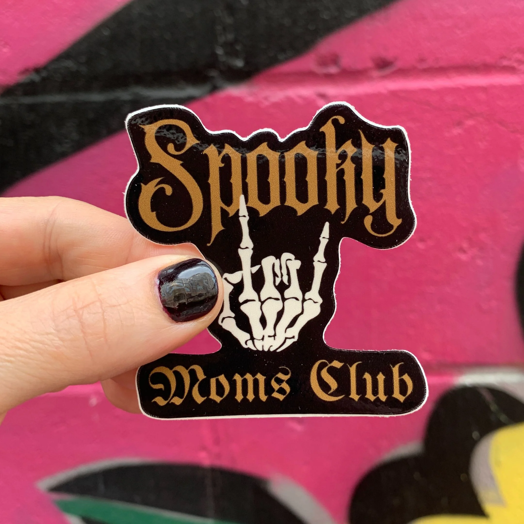 Spooky Moms Club Sticker | Vinyl Die Cut Decal - Image 4