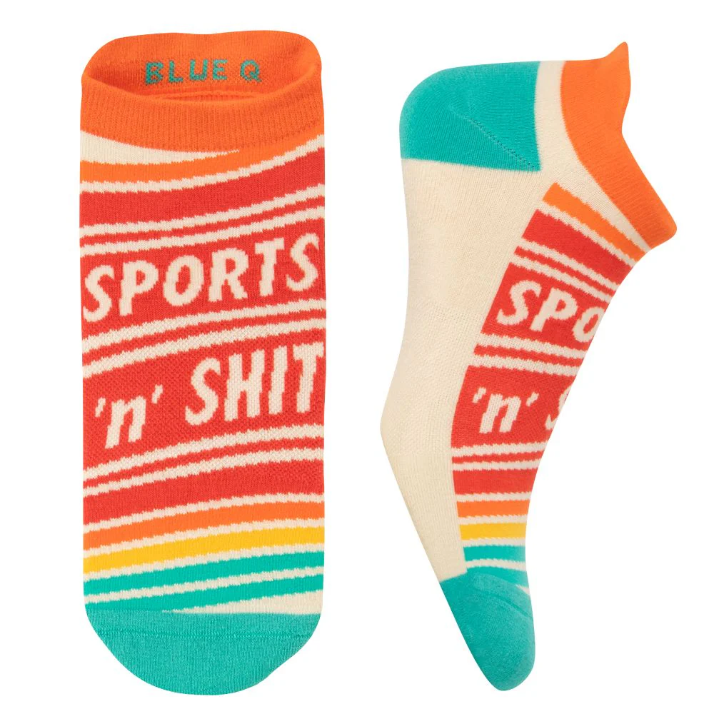 Sports 'N' Shit Unisex Sneaker Socks [2 Size Options] | BlueQ at GetBullish - Image 2