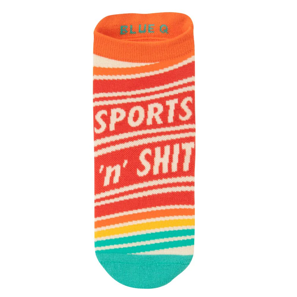 Sports 'N' Shit Unisex Sneaker Socks [2 Size Options] | BlueQ at GetBullish - Image 4