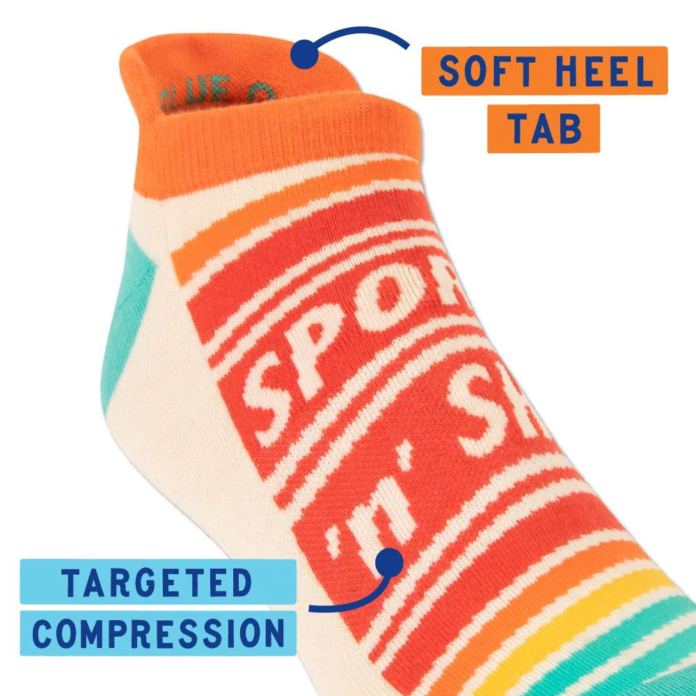 Sports 'N' Shit Unisex Sneaker Socks [2 Size Options] | BlueQ at GetBullish - Image 6