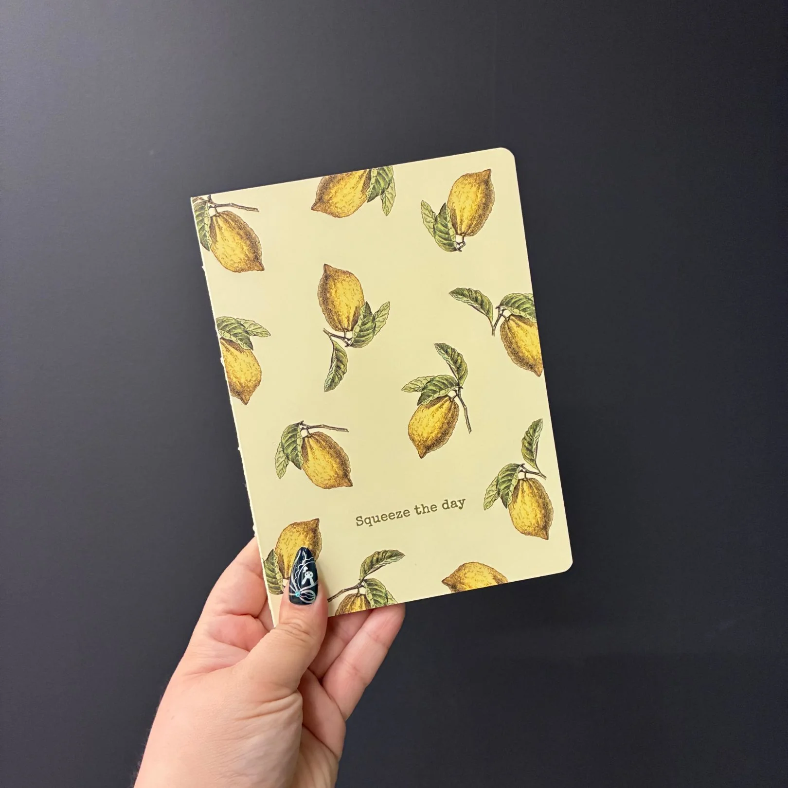 Squeeze The Day Journal | Lemon Designs Double-sided 160 Lined Pages Notebook - Image 3
