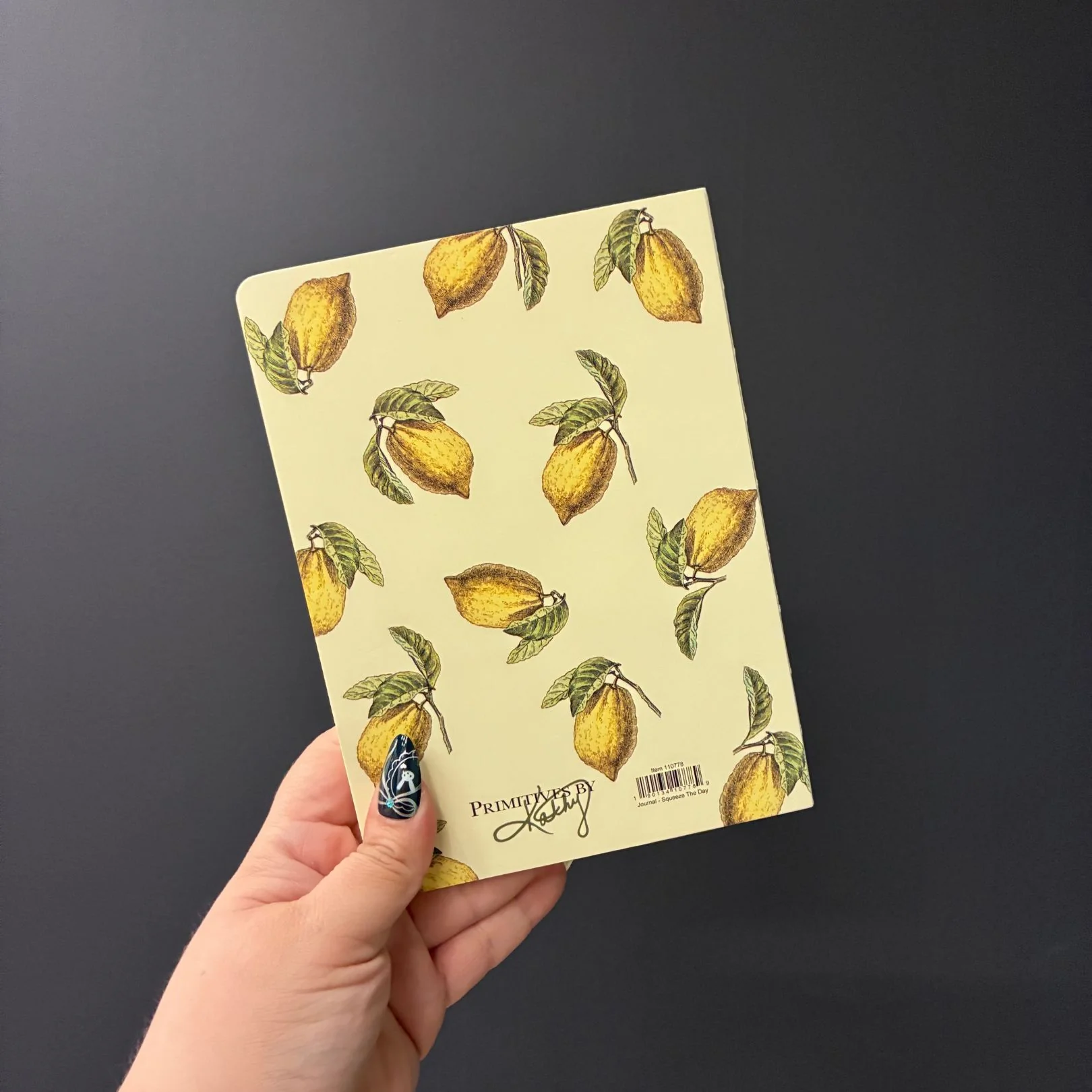 Squeeze The Day Journal | Lemon Designs Double-sided 160 Lined Pages Notebook - Image 4