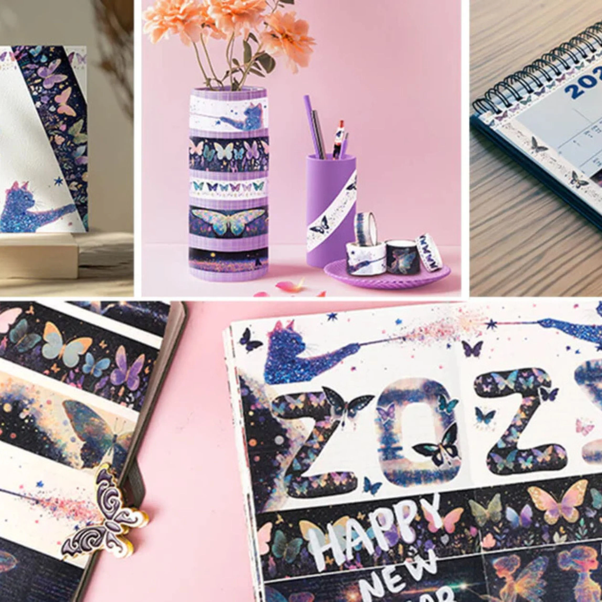 Starlit Fairy Dreams Washi Tape Set | 14 Rolls Magical & Whimsical Decorative Tape for Journals, Scrapbooks & Crafts - Image 7