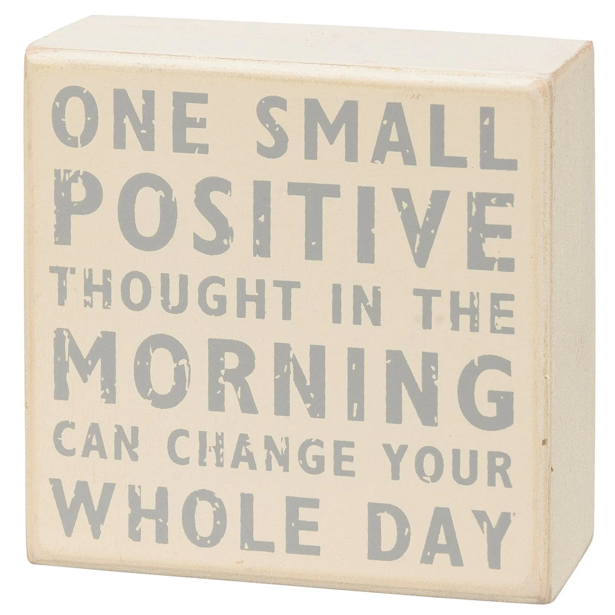 Stay Humble Gray Box Sign Set | Giftable Home Decor | 4" x 4" | Gift for Her - Image 4