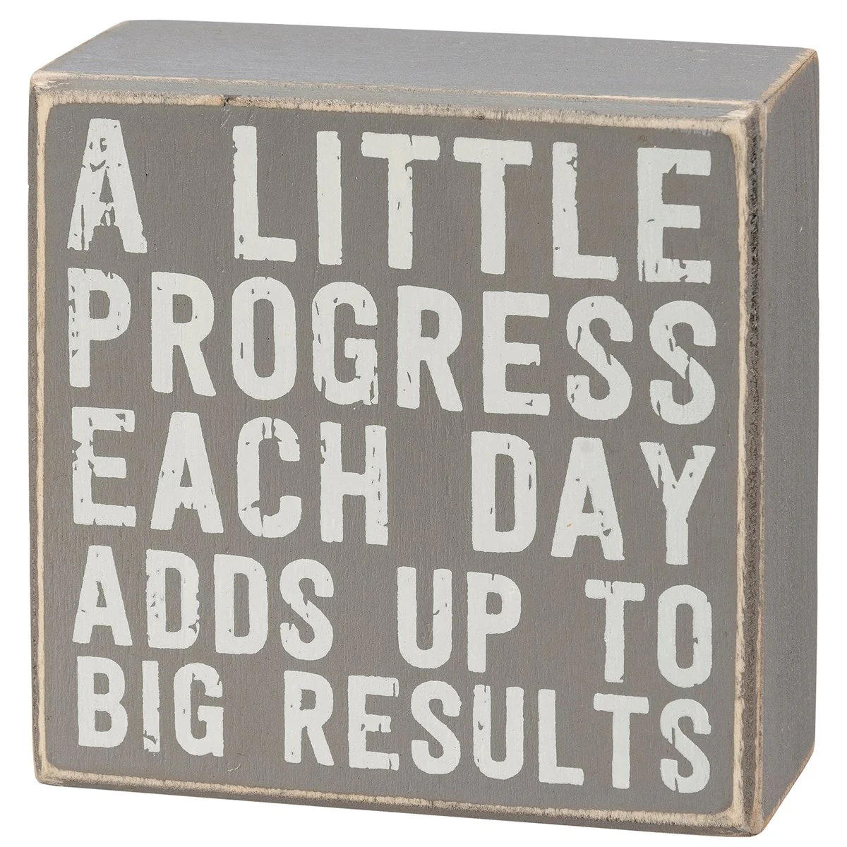 Stay Humble Gray Box Sign Set | Giftable Home Decor | 4" x 4" | Gift for Her - Image 5