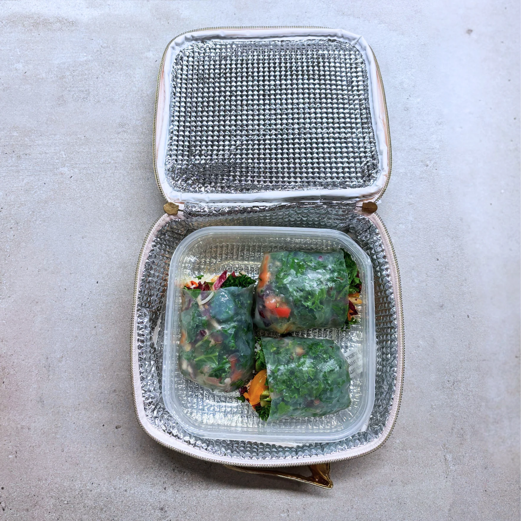 Stay Sweet Pink Combo Lunch Set | Sequin Embellished Lunch Bag and 6.25" Square Food Container - Image 11