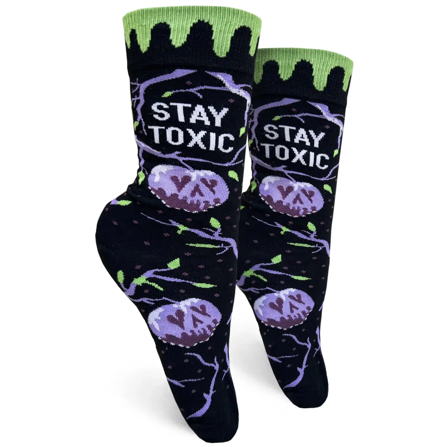 Stay Toxic Women's Crew Socks - Image 2