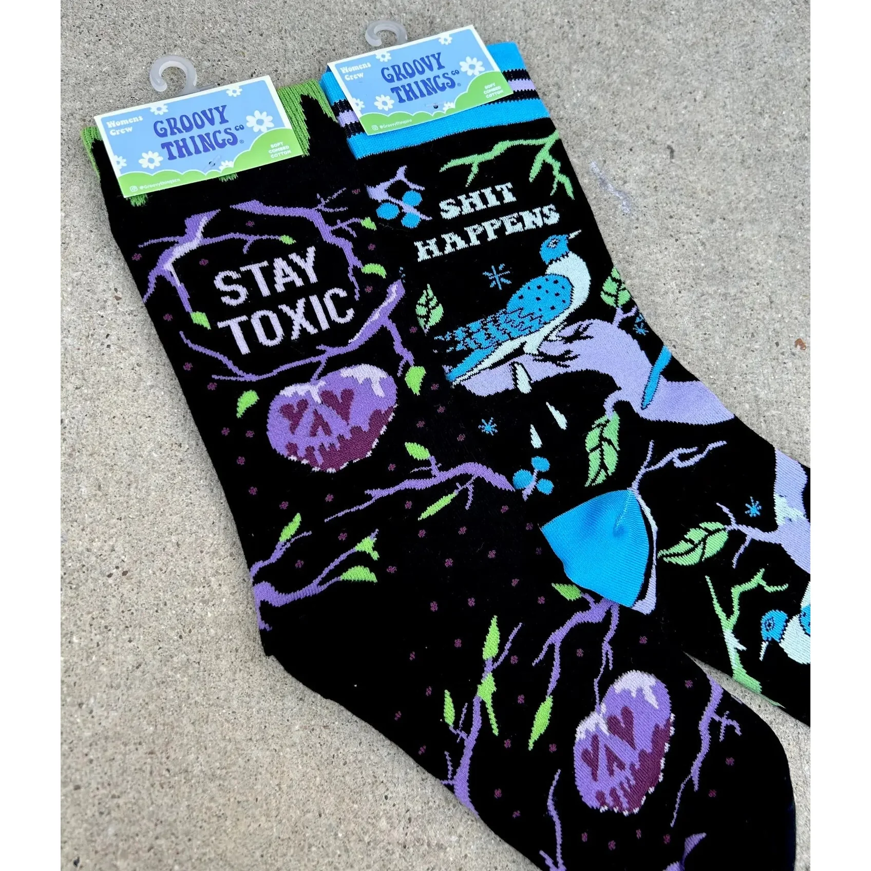 Stay Toxic Women's Crew Socks - Image 4