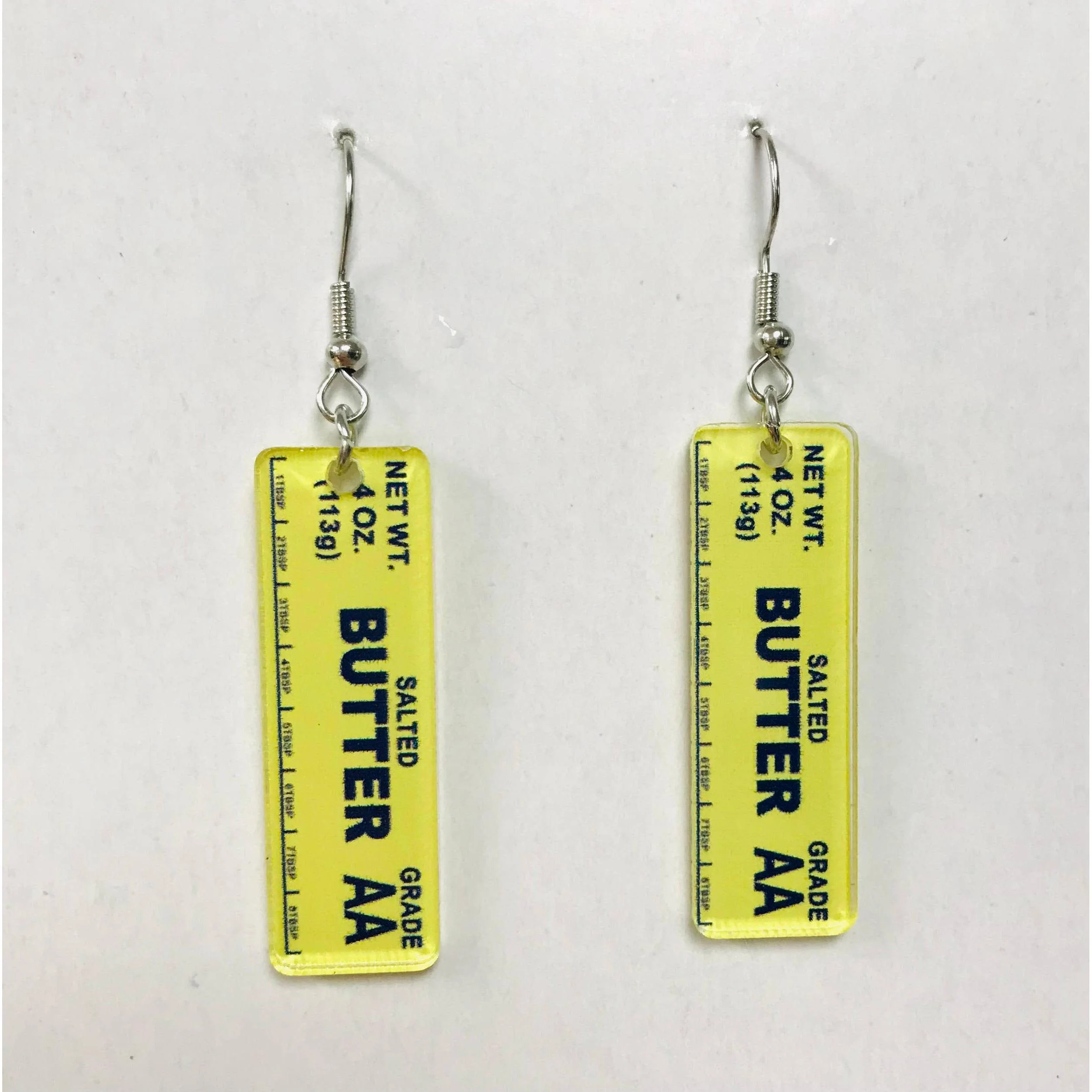 Stick of Salted Butter Earrings | Cute Acrylic Food Jewelry Gift for Bakers & Food Lovers - Image 11