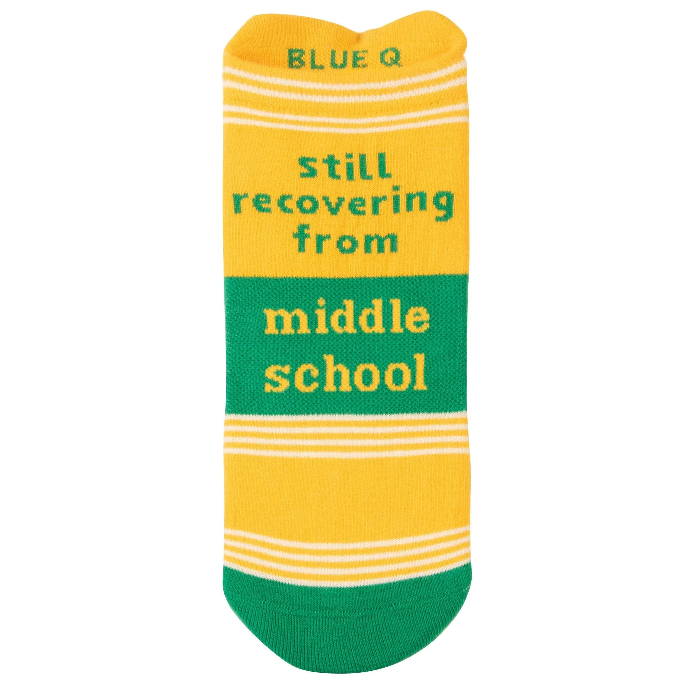 Still Recovering From Middle School Women's or Unisex Sneaker Socks [2 Size Options] | BlueQ at GetBullish - Image 8