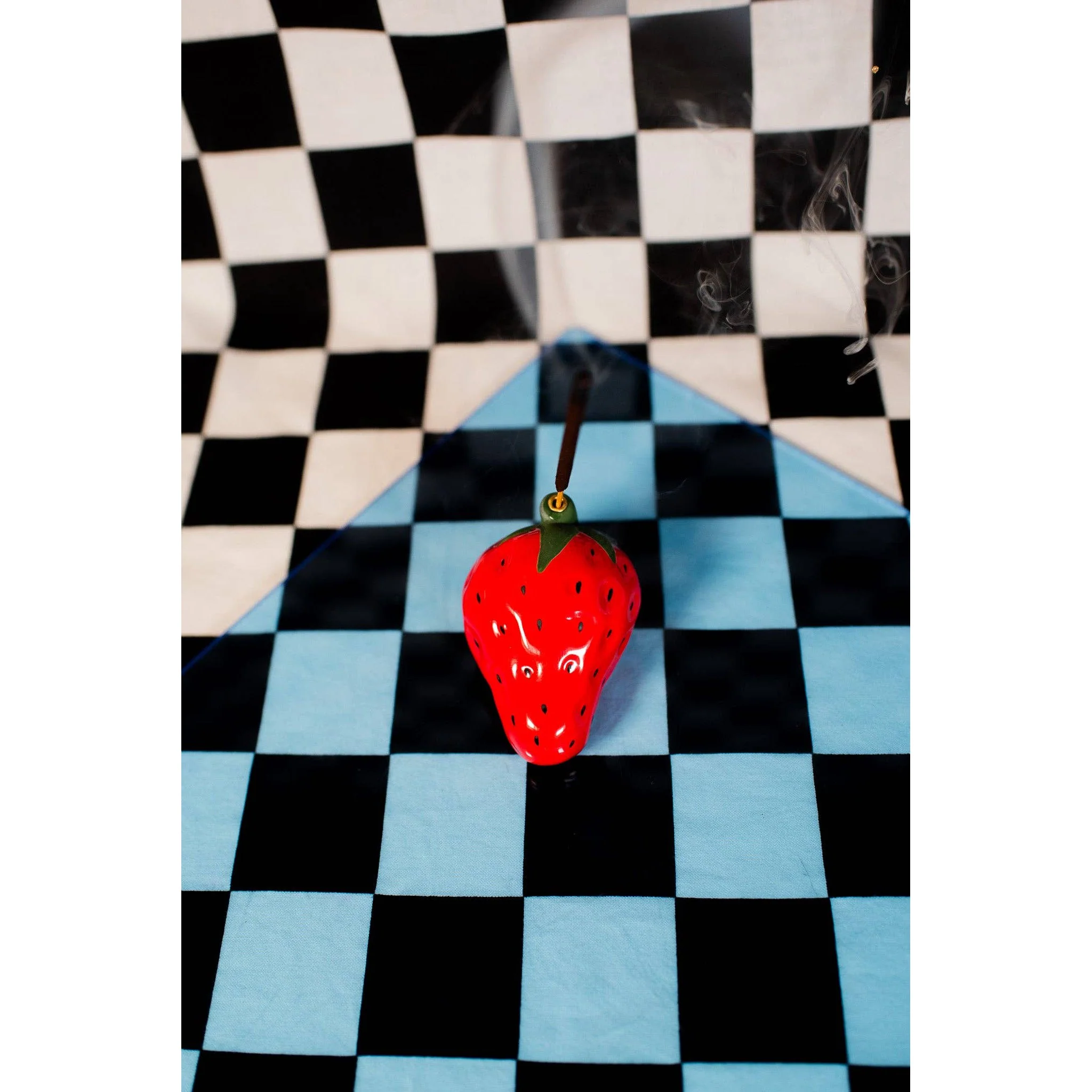 Strawberry Incense Holder | Ceramic Decorative Incense Stick Burner - Image 4