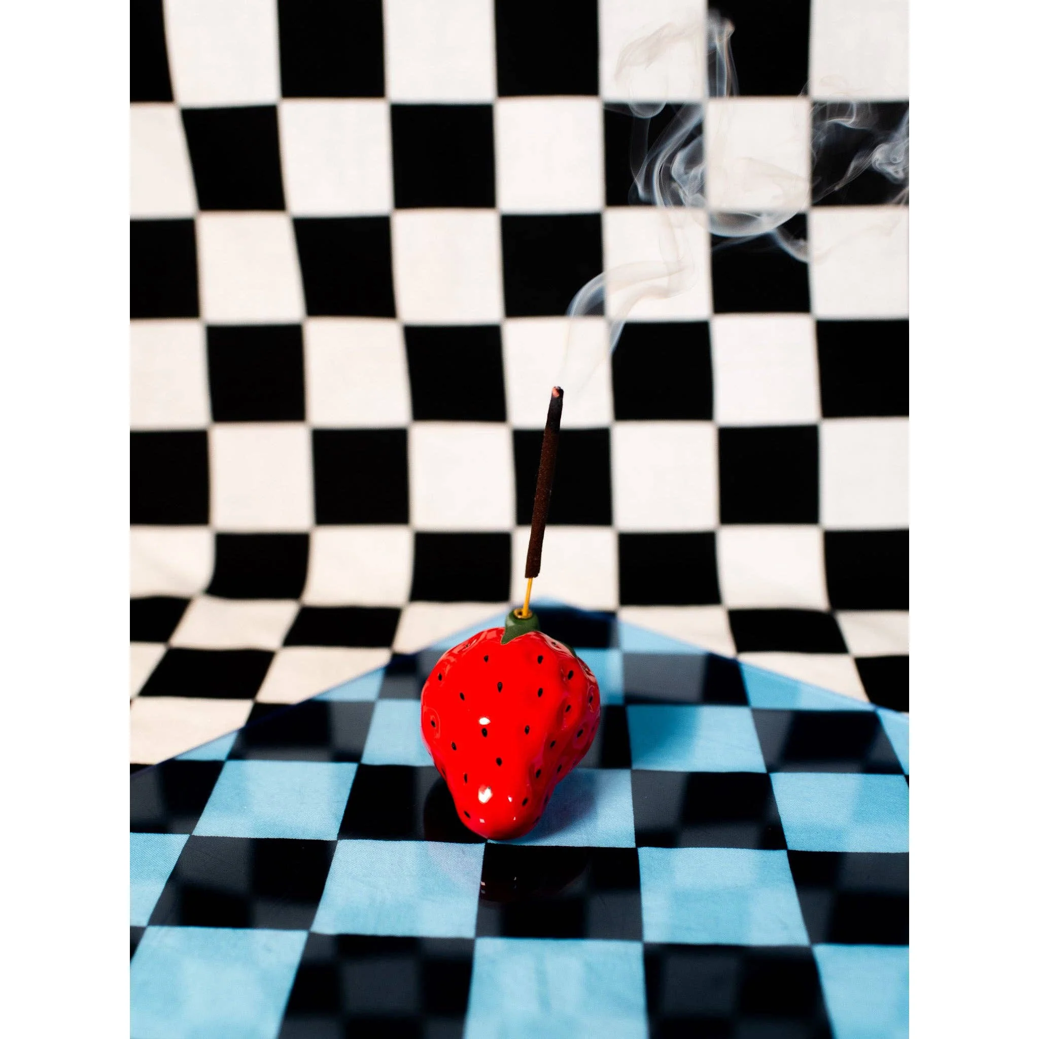 Strawberry Incense Holder | Ceramic Decorative Incense Stick Burner - Image 5