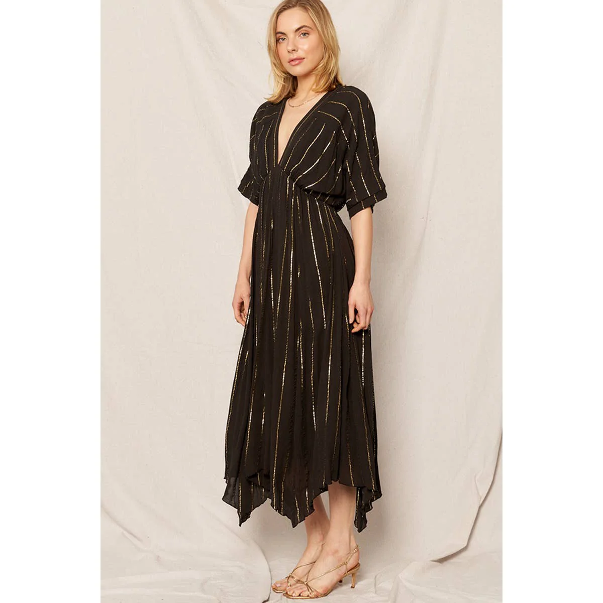 Striped Sequin Midi Dress [Sizes Small and Medium Only] - Image 4