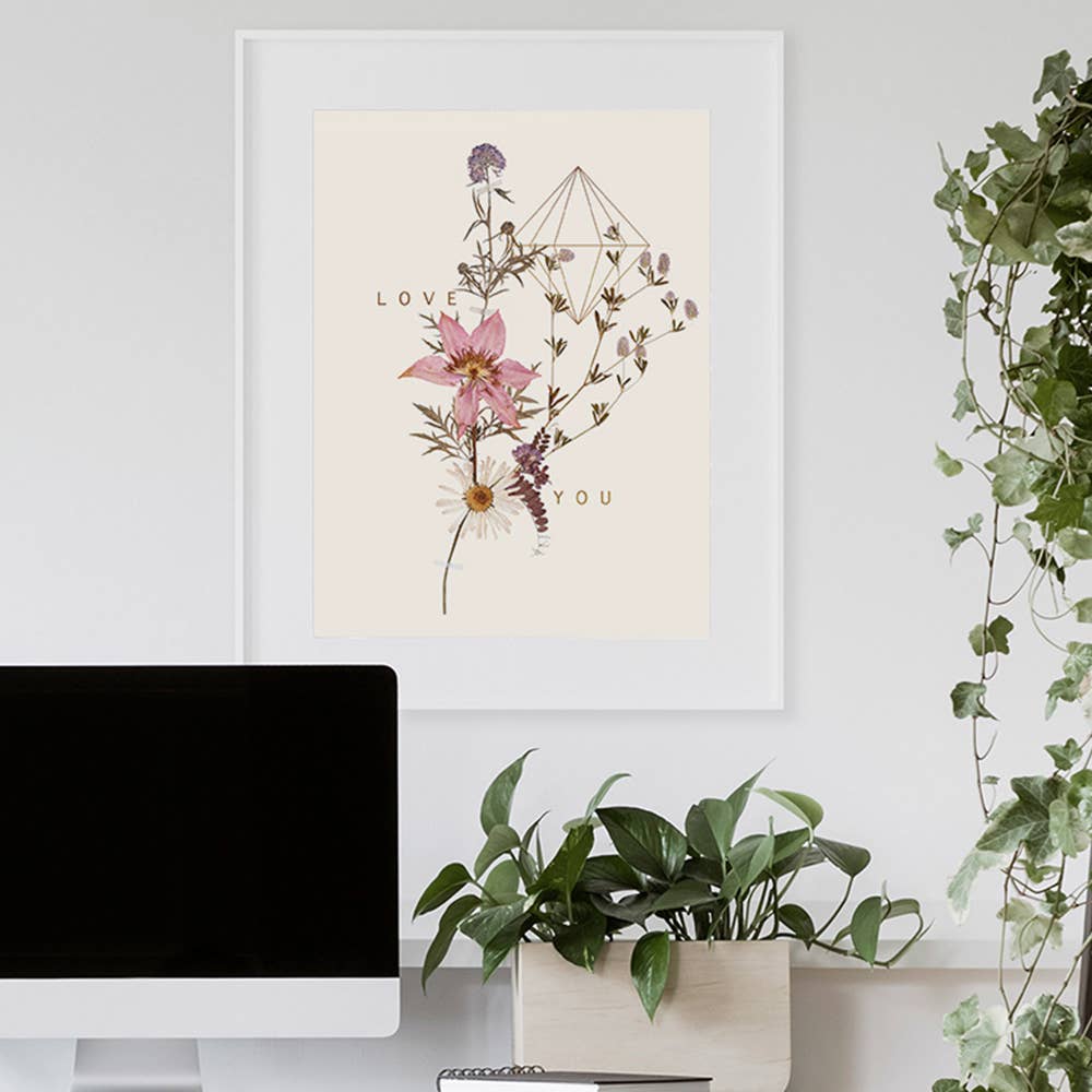 Sweet Stems 11" x 14" Art Print | Copper Details | Unframed | Gift for Her - Image 2