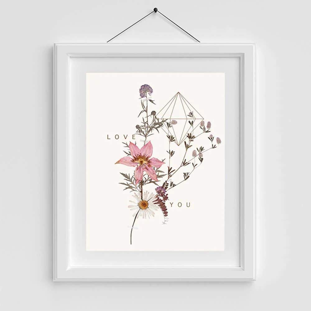 Sweet Stems 11" x 14" Art Print | Copper Details | Unframed | Gift for Her - Image 4