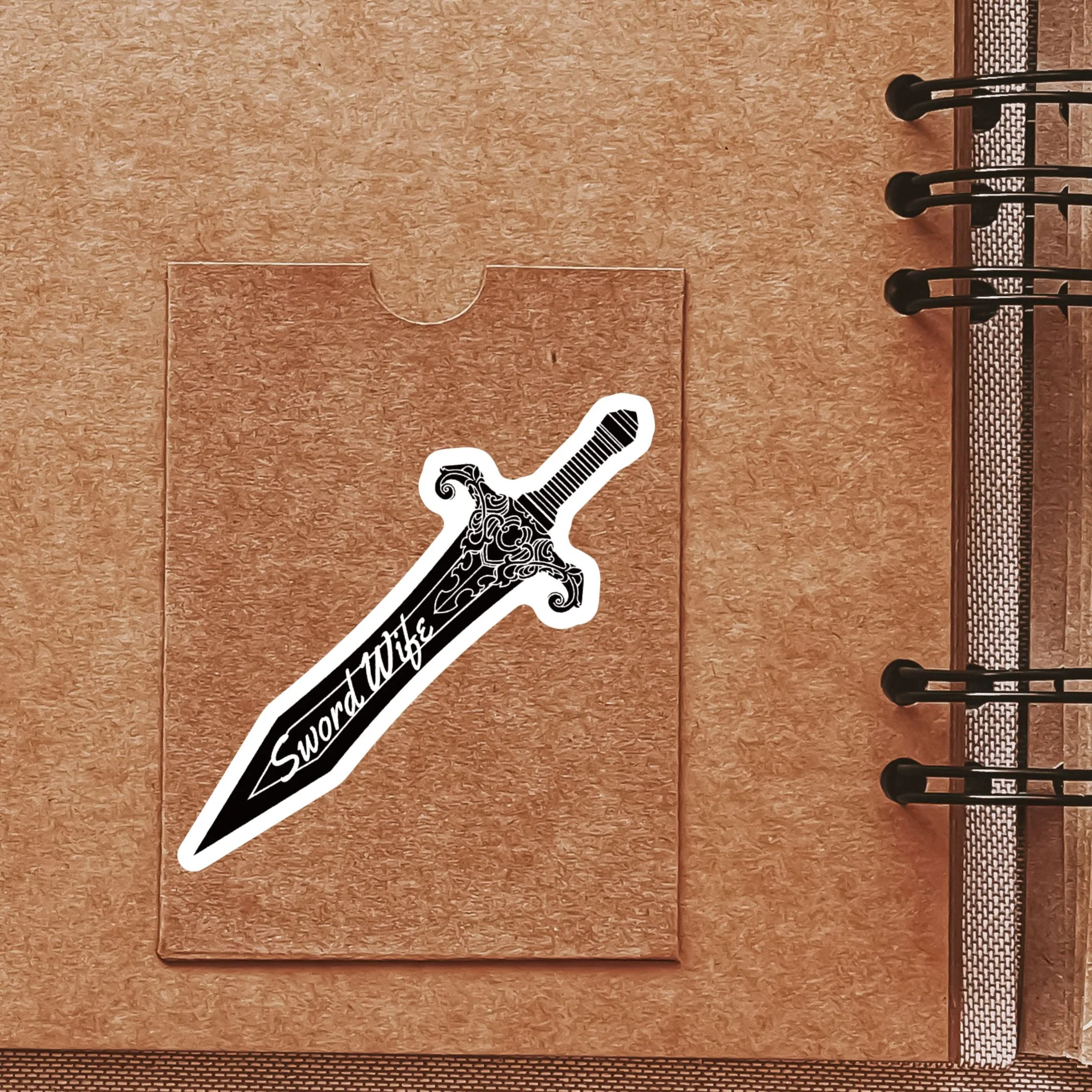 Sword Wife Sticker | Vinyl Die Cut Decal - Image 4