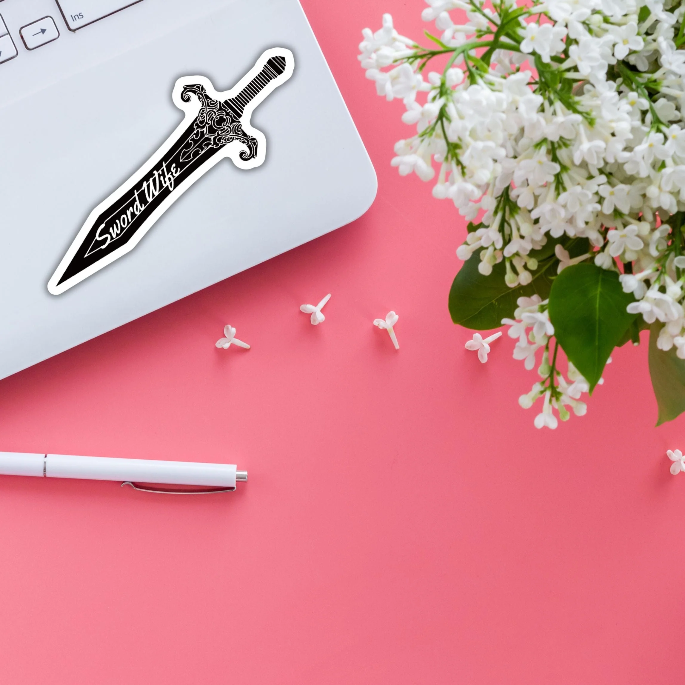 Sword Wife Sticker | Vinyl Die Cut Decal - Image 5