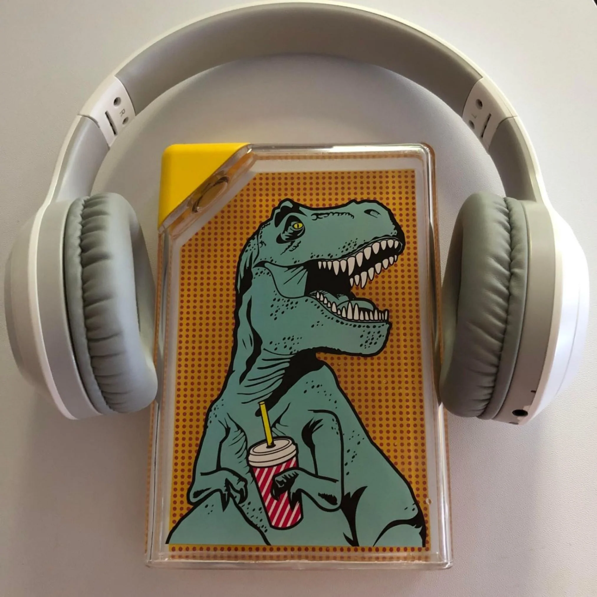 T-Rex Flask Style Pop Art Water Bottle | Flat Profile Fits in Handbag | BPA Free and Dishwasher Safe - Image 8