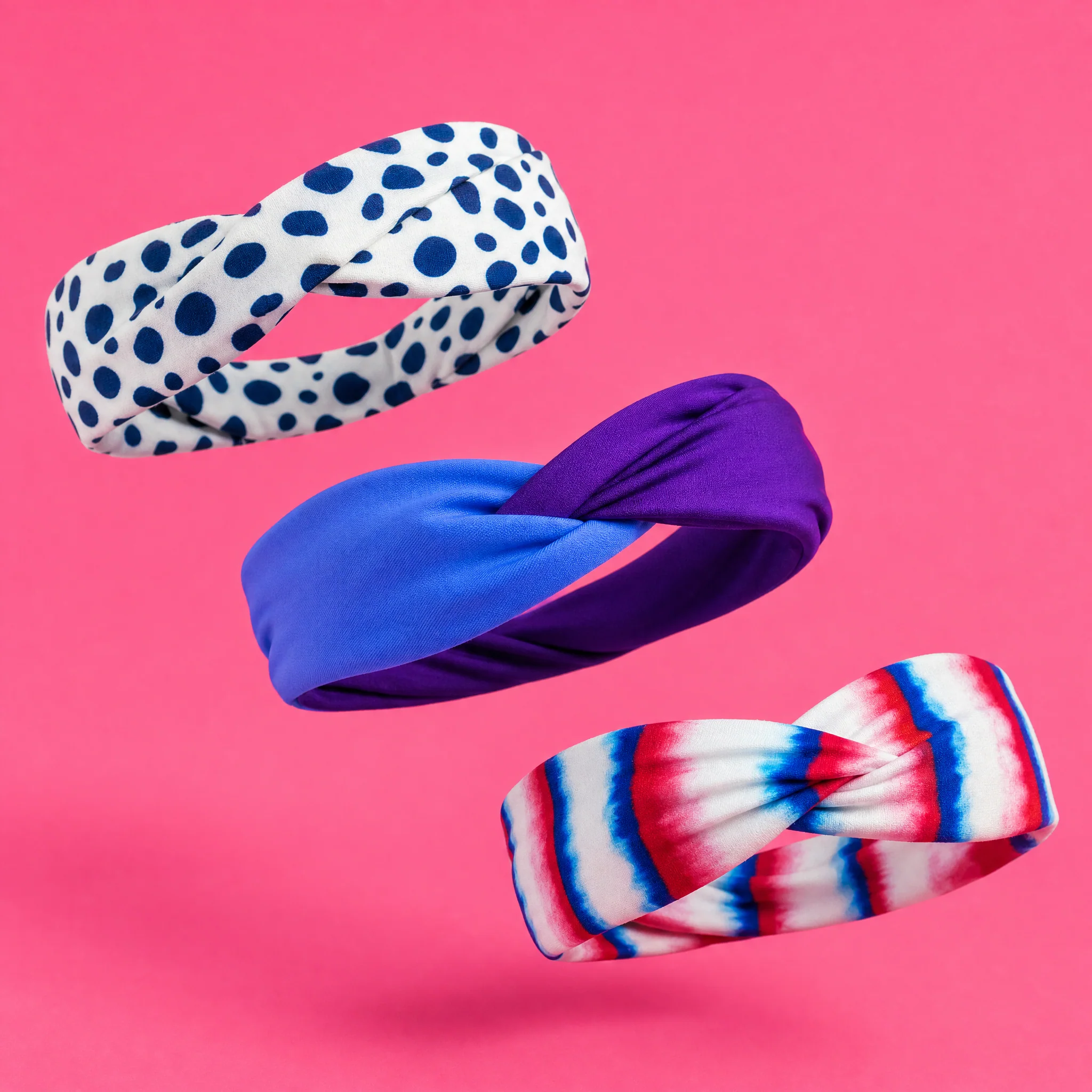 Tapered, Twisted Bow, and Knotted Headbands | Yoga Gym Workout Hairband Hair Accessory - Image 24