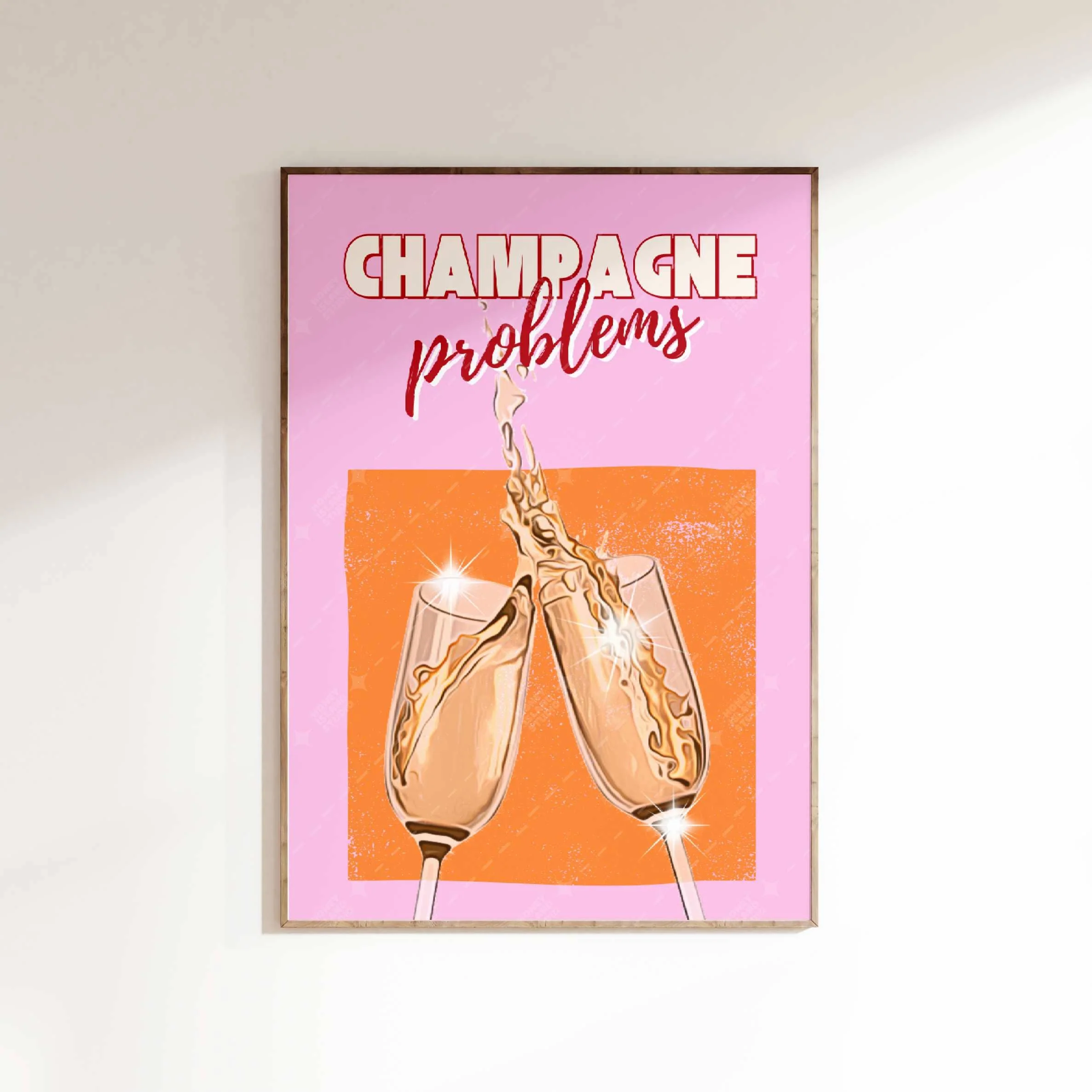Taylor Champagne Problems Poster | Unframed Wall Decor