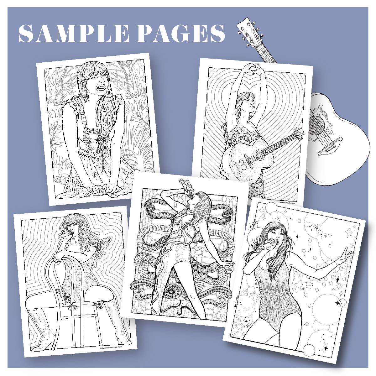 Taylor Swift Touring Your Coloring Era Coloring Book - Image 3