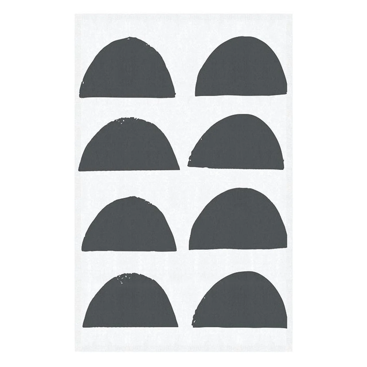Half Circle Tea Towel | Cotton Dish Kitchen Towel | 18" x 28" - Image 2