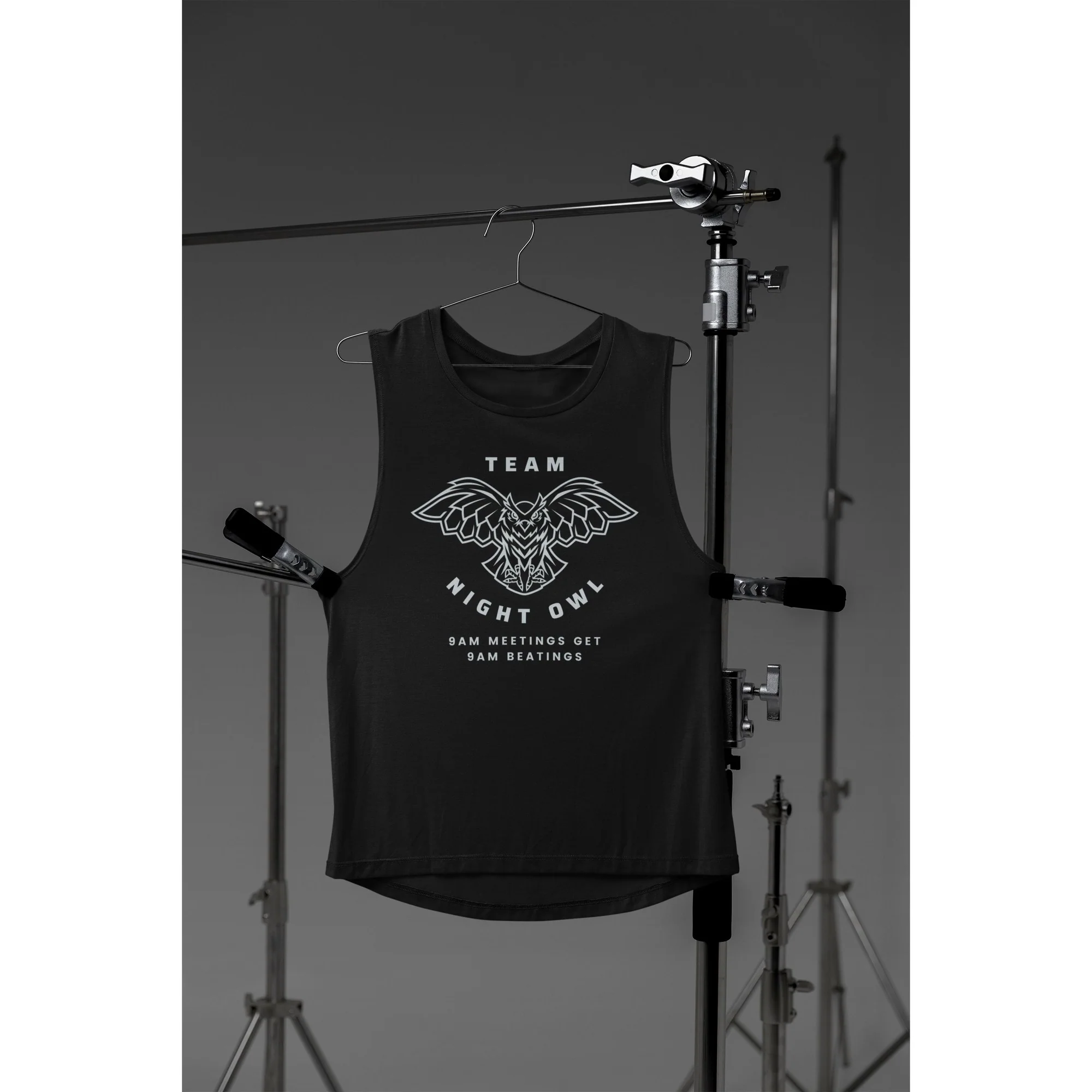 Team Night Owl Women's Flowy Scoop Muscle Tank - Image 4