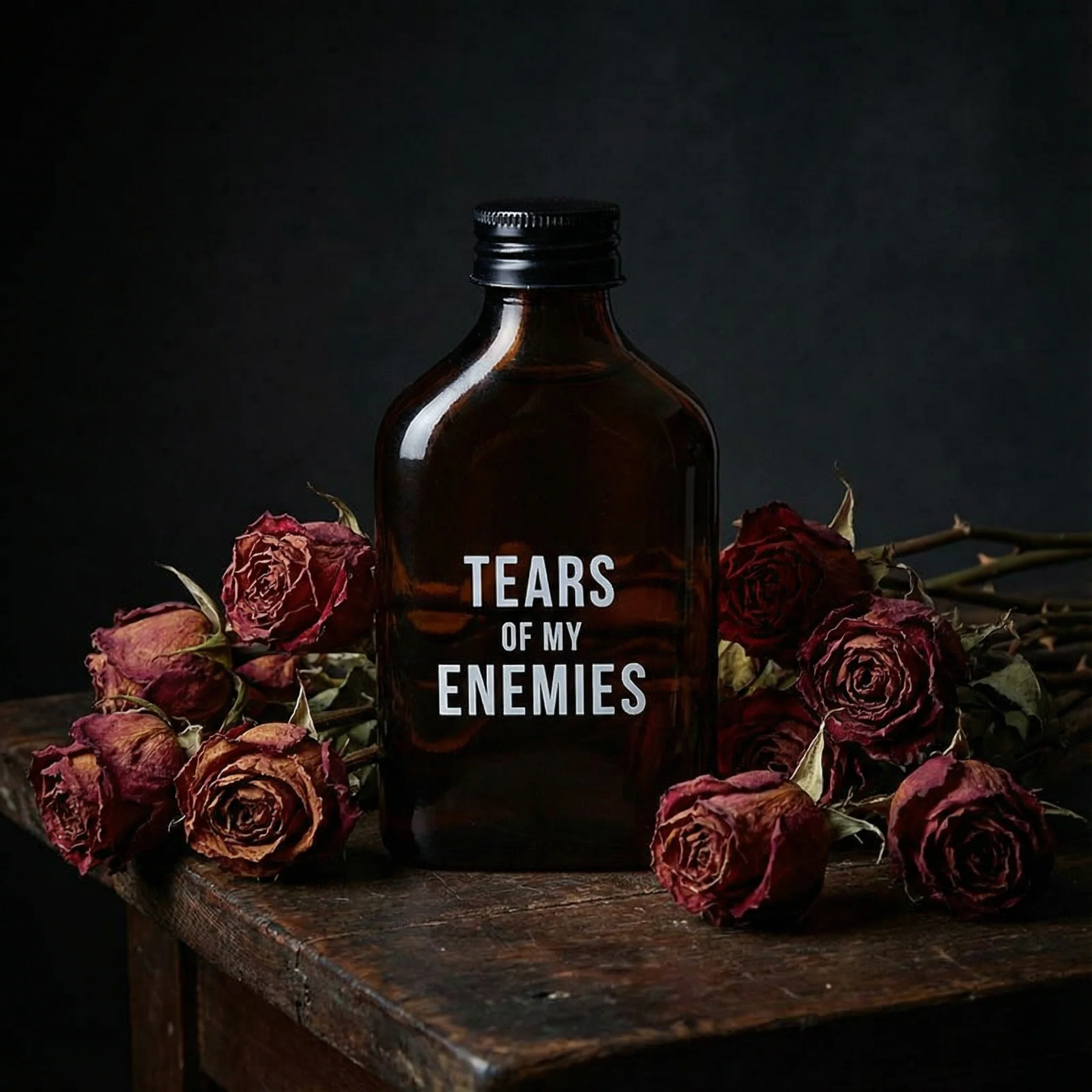 Tears Of My Enemies Amber Mini Flask - Image 4