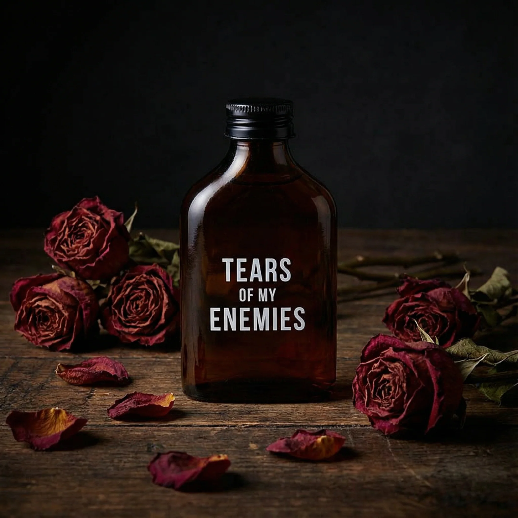 Tears Of My Enemies Amber Mini Flask - Image 6