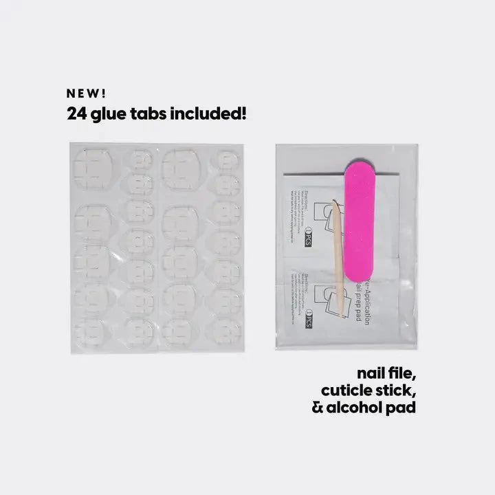 That's My Jam Buffi Charmed Press-On Nails in Purple & Light Blue with Silver Rhinestones Accent - Image 6