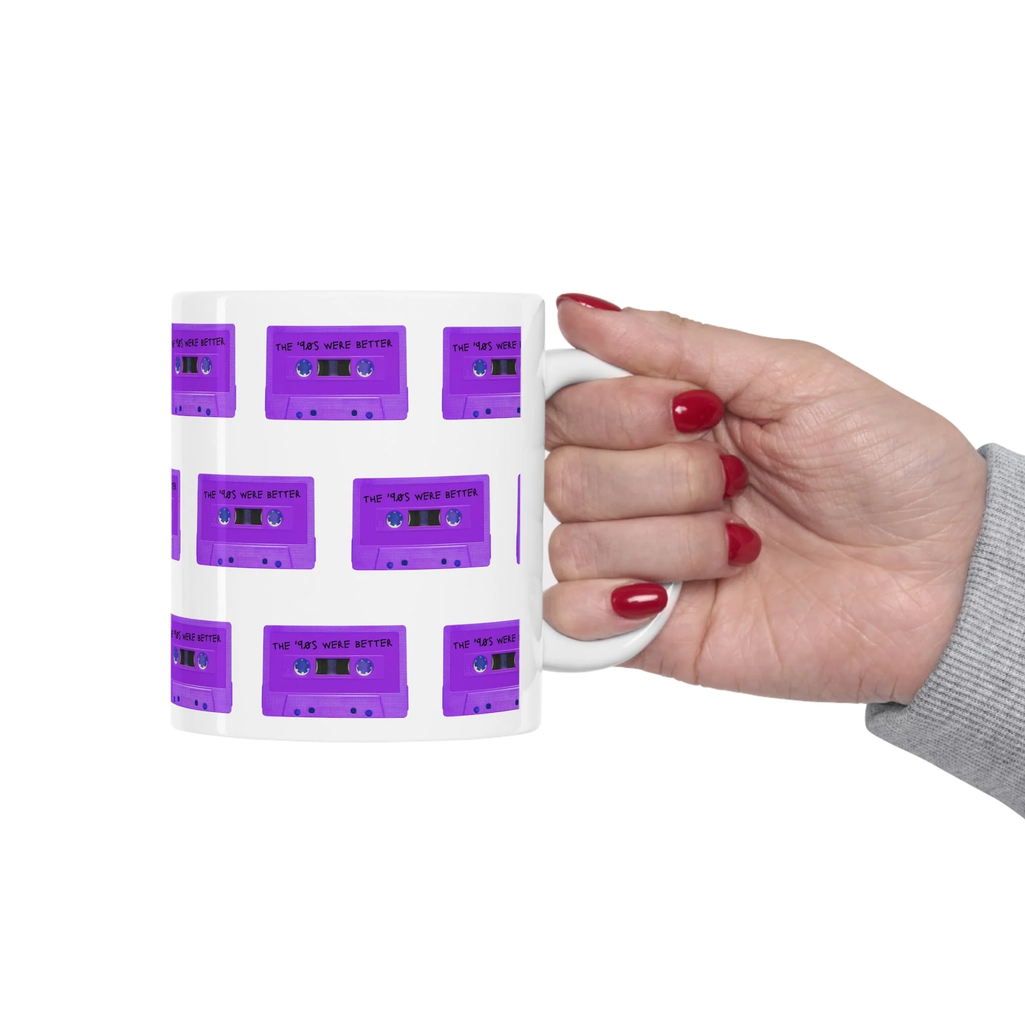 The '90s Were Better Cassette Tape Ceramic Mug 11oz - Image 9