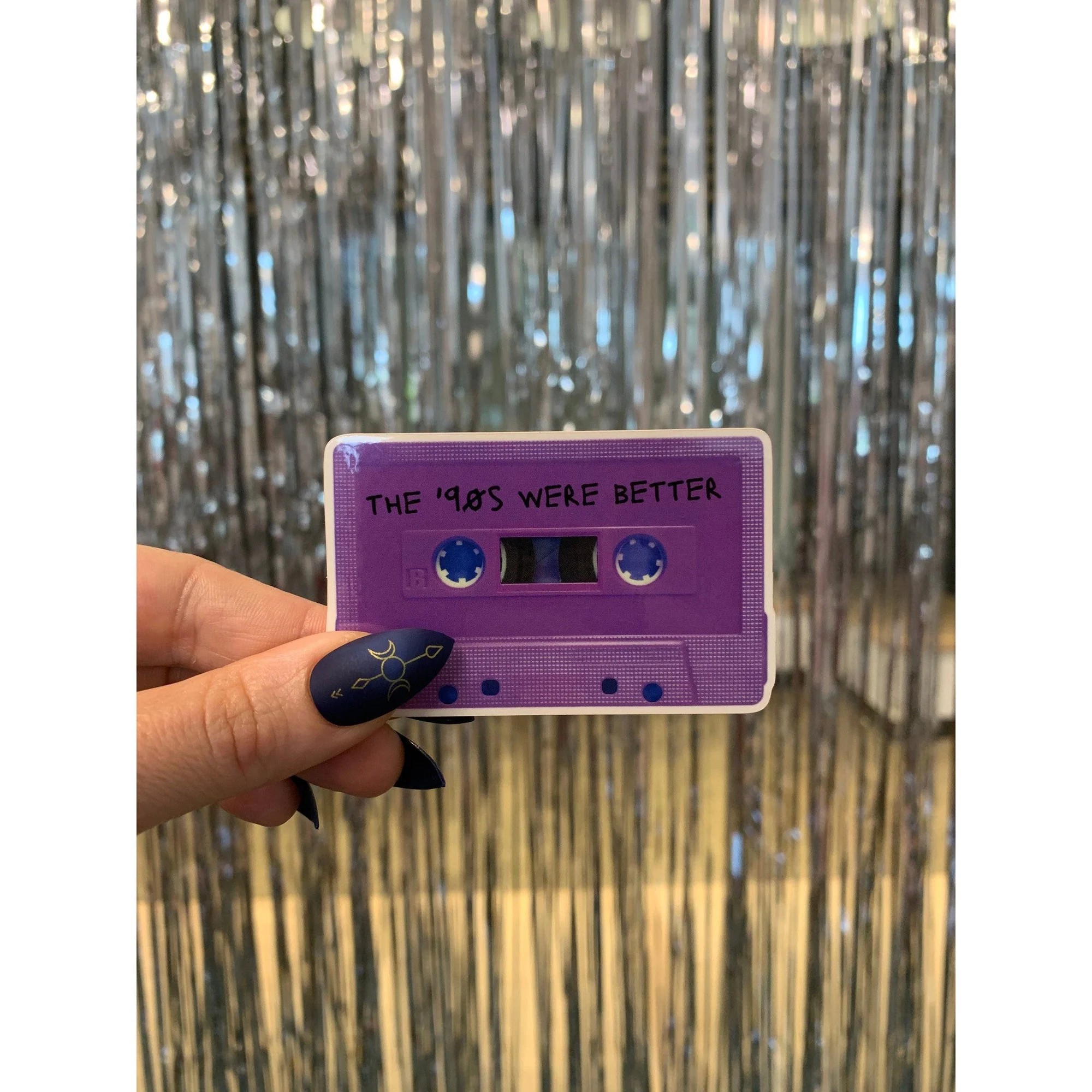 The 90's Were Better Glossy Die Cut Vinyl Sticker 3in x 1.92in - Image 5