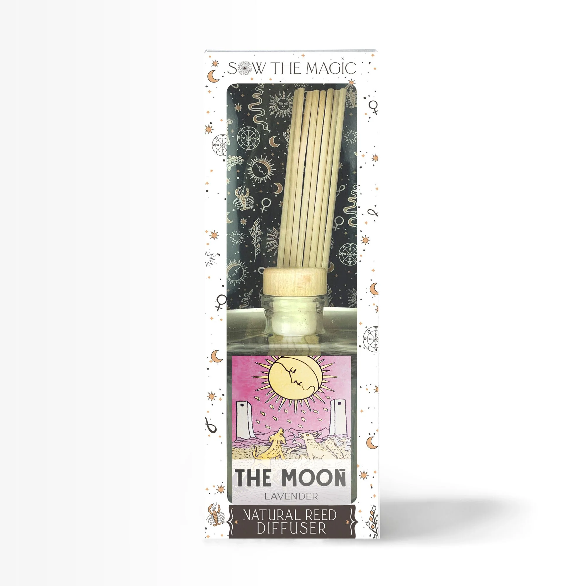 The Moon Tarot Card Home Reed Diffuser in Lavender Scent | Aromatheraphy Gift Idea - Image 2