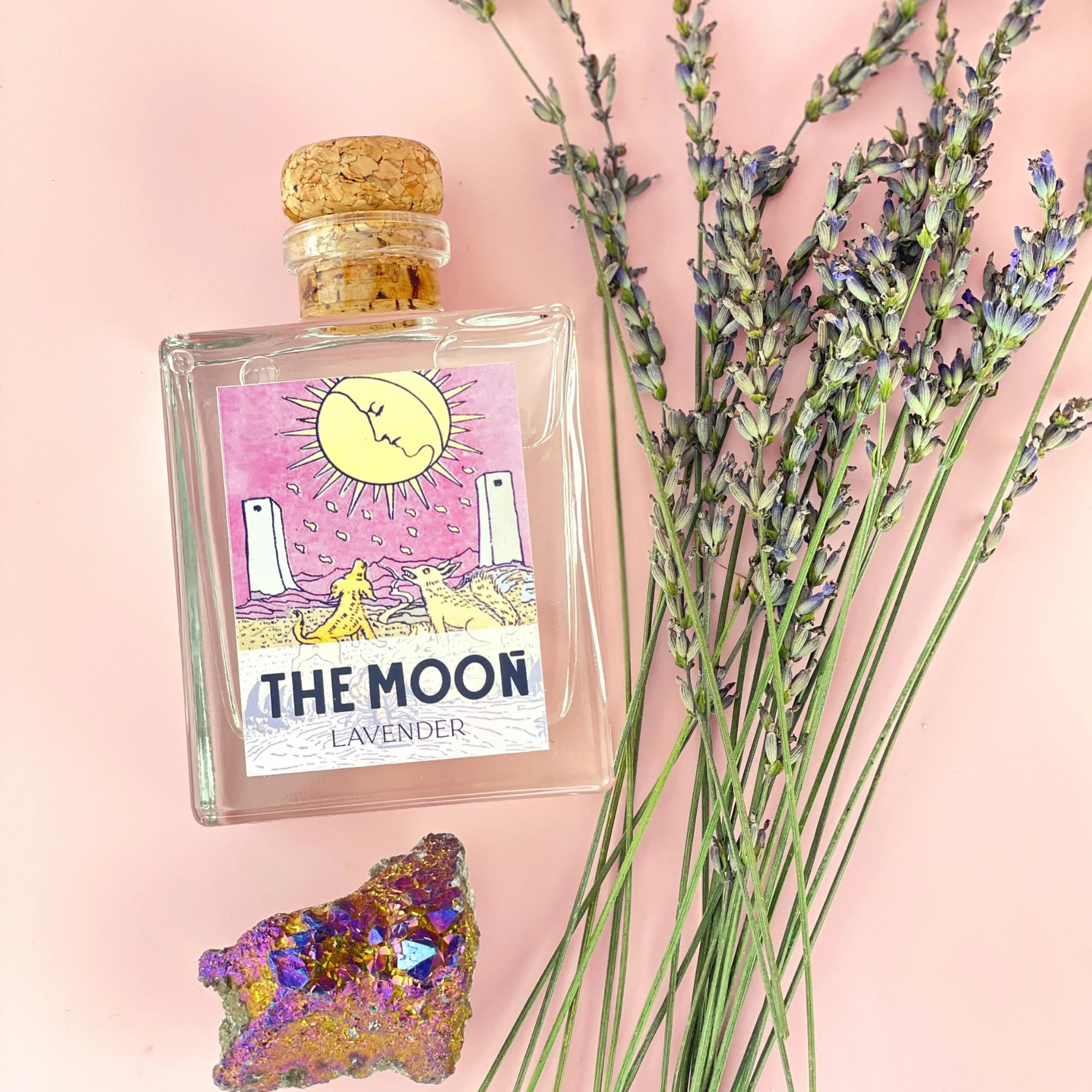 The Moon Tarot Card Home Reed Diffuser in Lavender Scent | Aromatheraphy Gift Idea - Image 5
