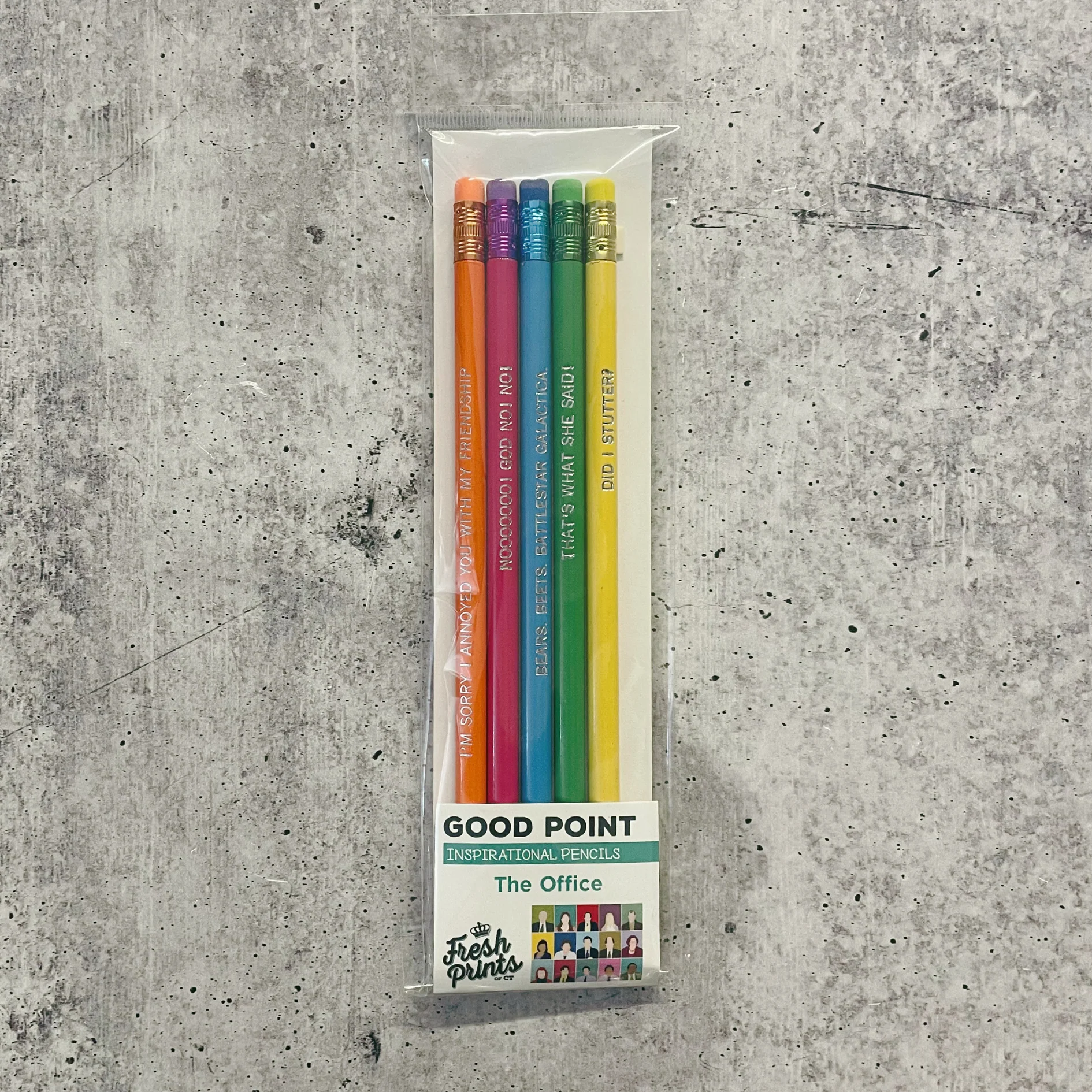 The Office Pencils | Unsharpened Wooden Pencils With Wordings | 8“ x 2.5" - Image 2