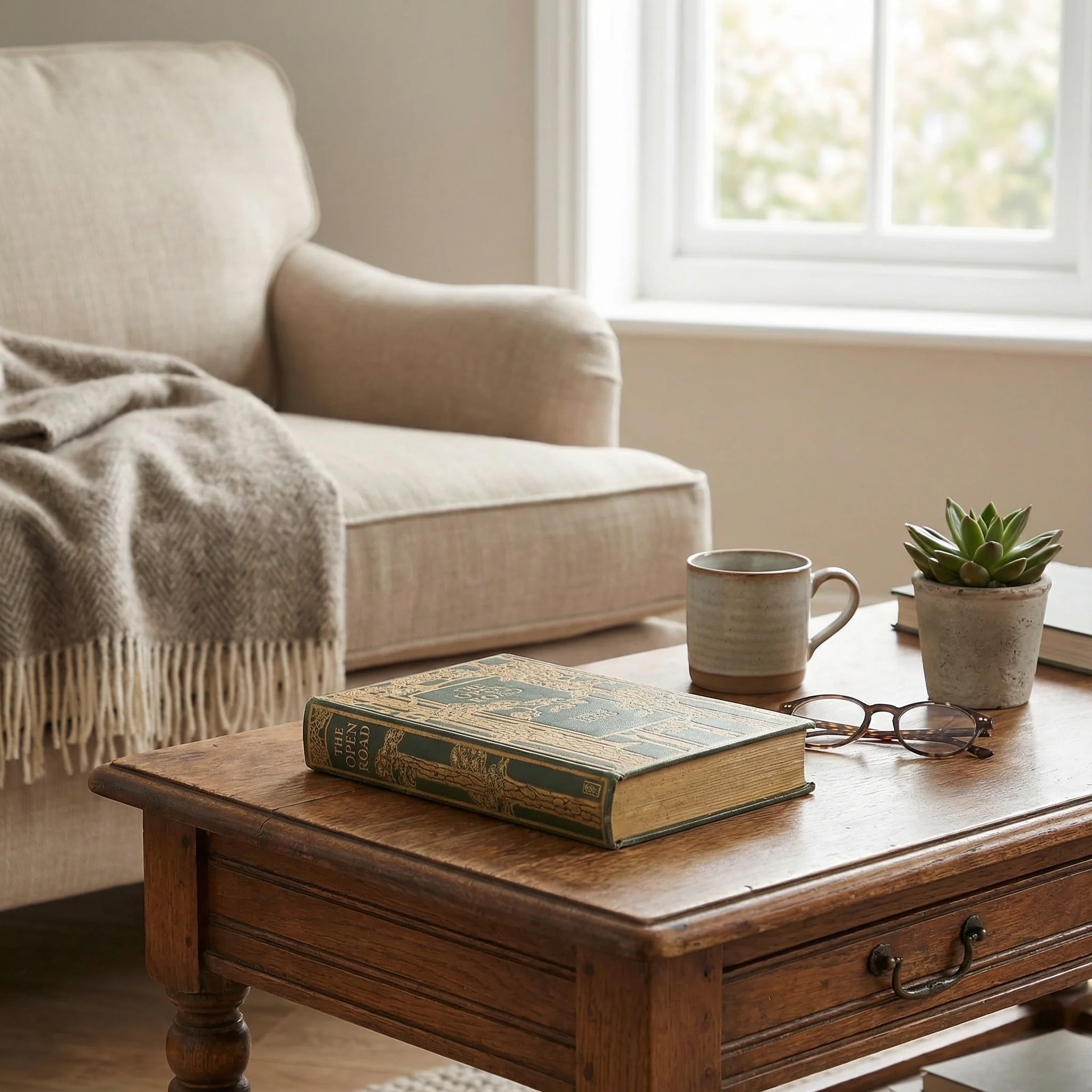 The Open Road Vintage Book Box | Trees Book Shaped Storage Stash Trinket Box - Image 8