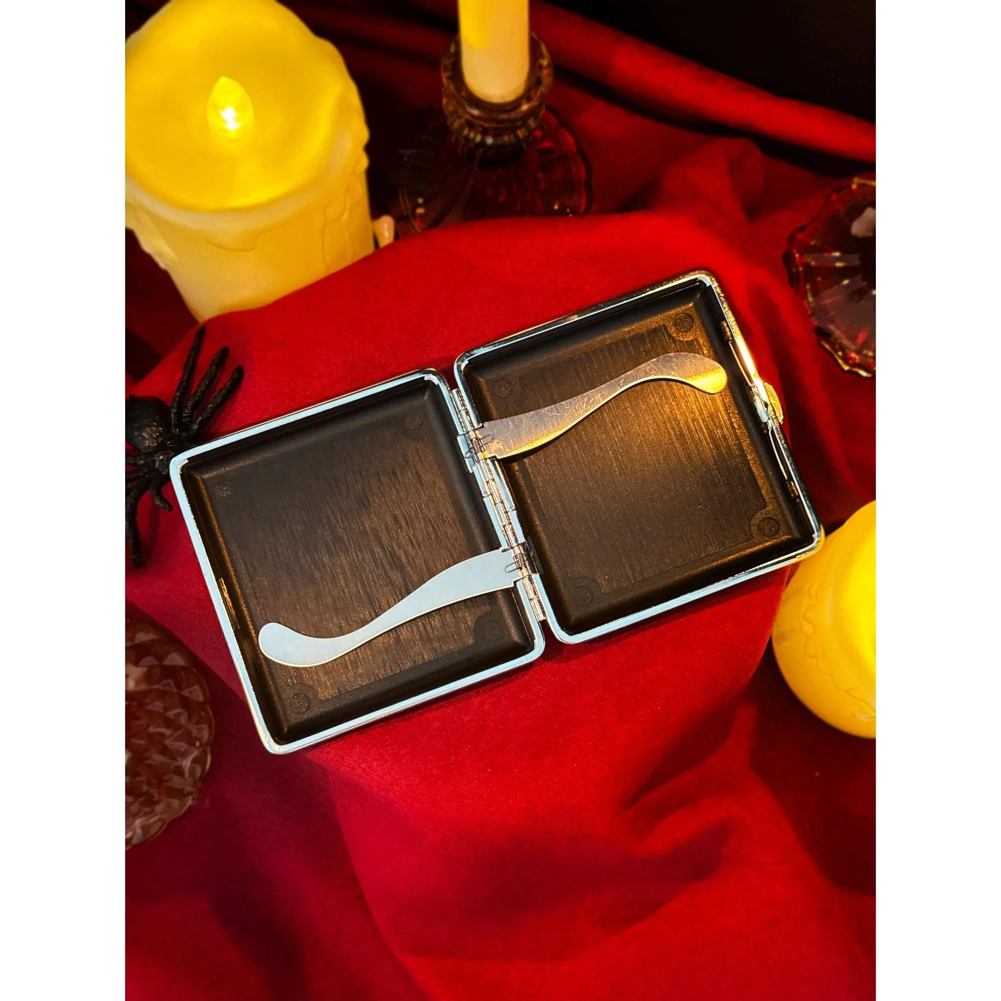 The Overlook Hotel Cig Case | Spooky Cigarette Tin Cash Card Container | 4" x 4" - Image 3