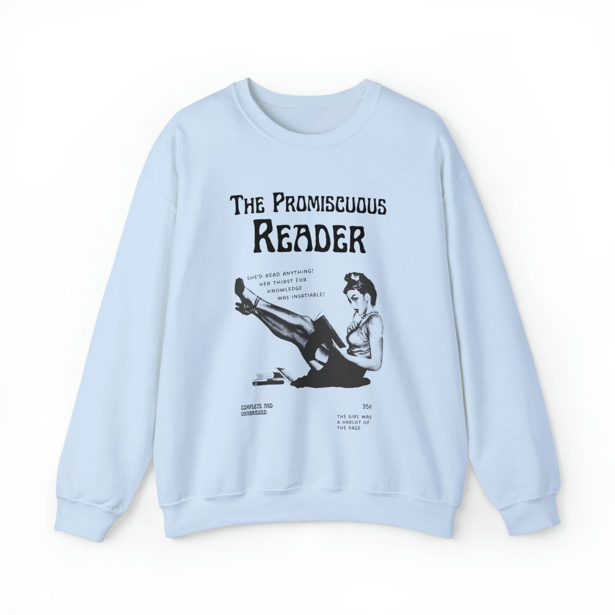 The Promiscuous Reader Unisex Heavy Blend™ Crewneck Sweatshirt Sizes SM-5XL | Plus Size Available - Image 7