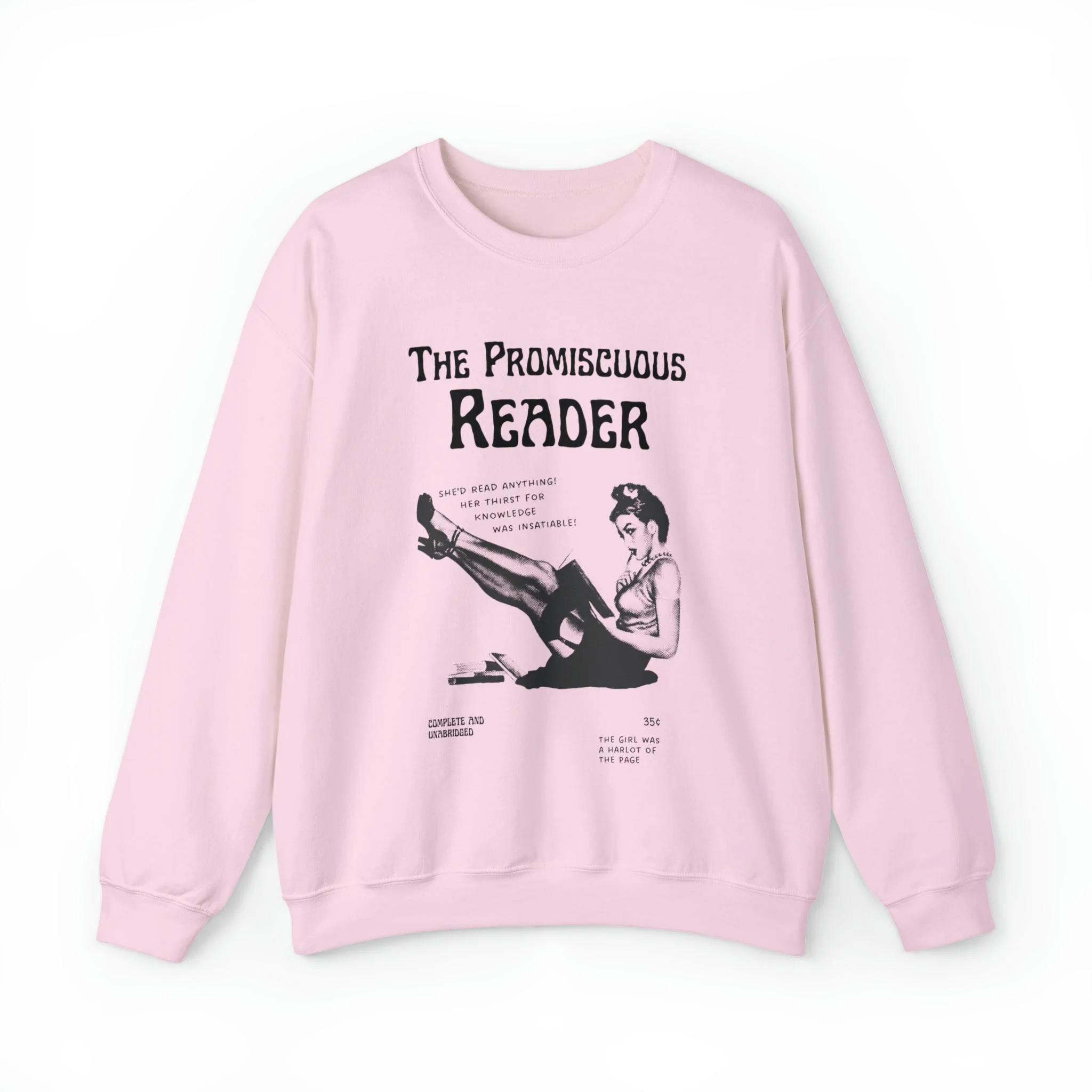 The Promiscuous Reader Unisex Heavy Blend™ Crewneck Sweatshirt Sizes SM-5XL | Plus Size Available - Image 8