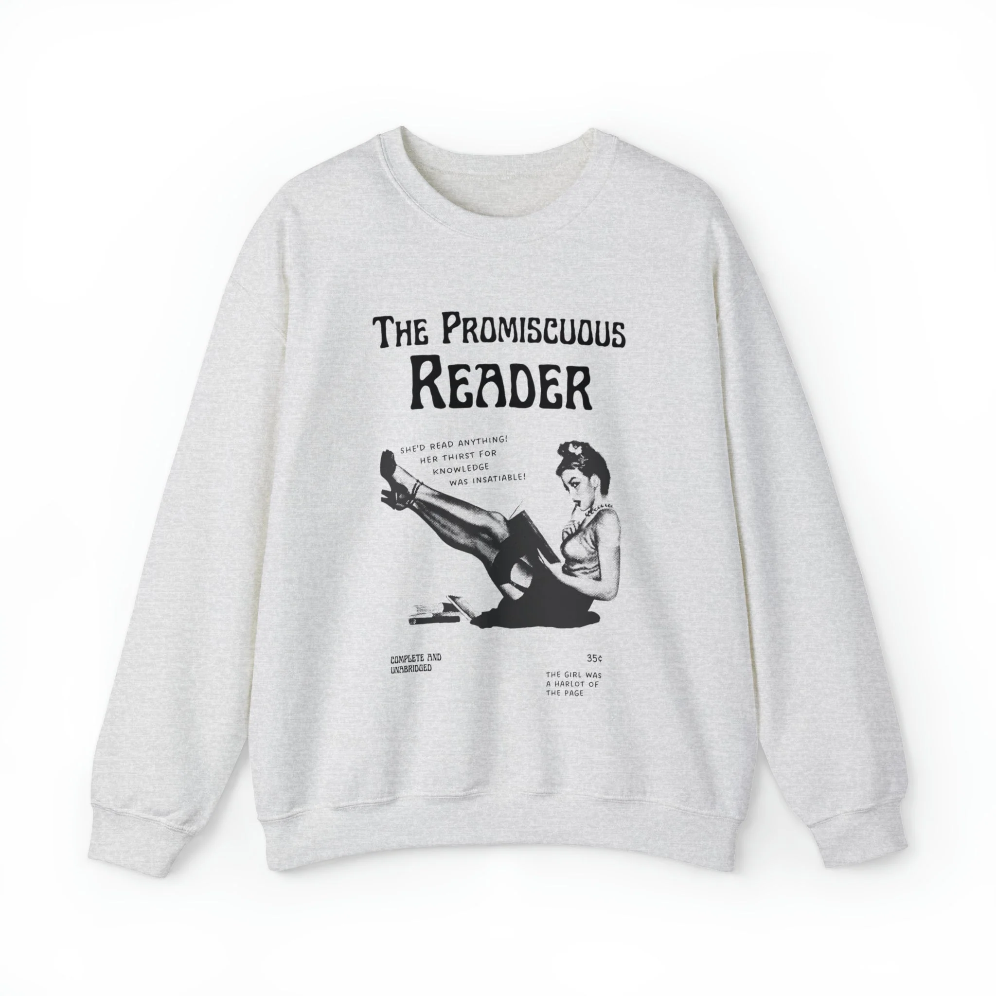 The Promiscuous Reader Unisex Heavy Blend™ Crewneck Sweatshirt Sizes SM-5XL | Plus Size Available - Image 9