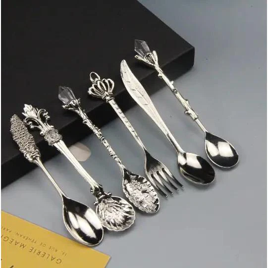 The Queen's Royal Beverage Spoons and Itty-Bitty Fork (2 Color Options) - Image 2