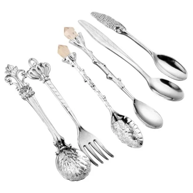 The Queen's Royal Beverage Spoons and Itty-Bitty Fork (2 Color Options) - Image 4
