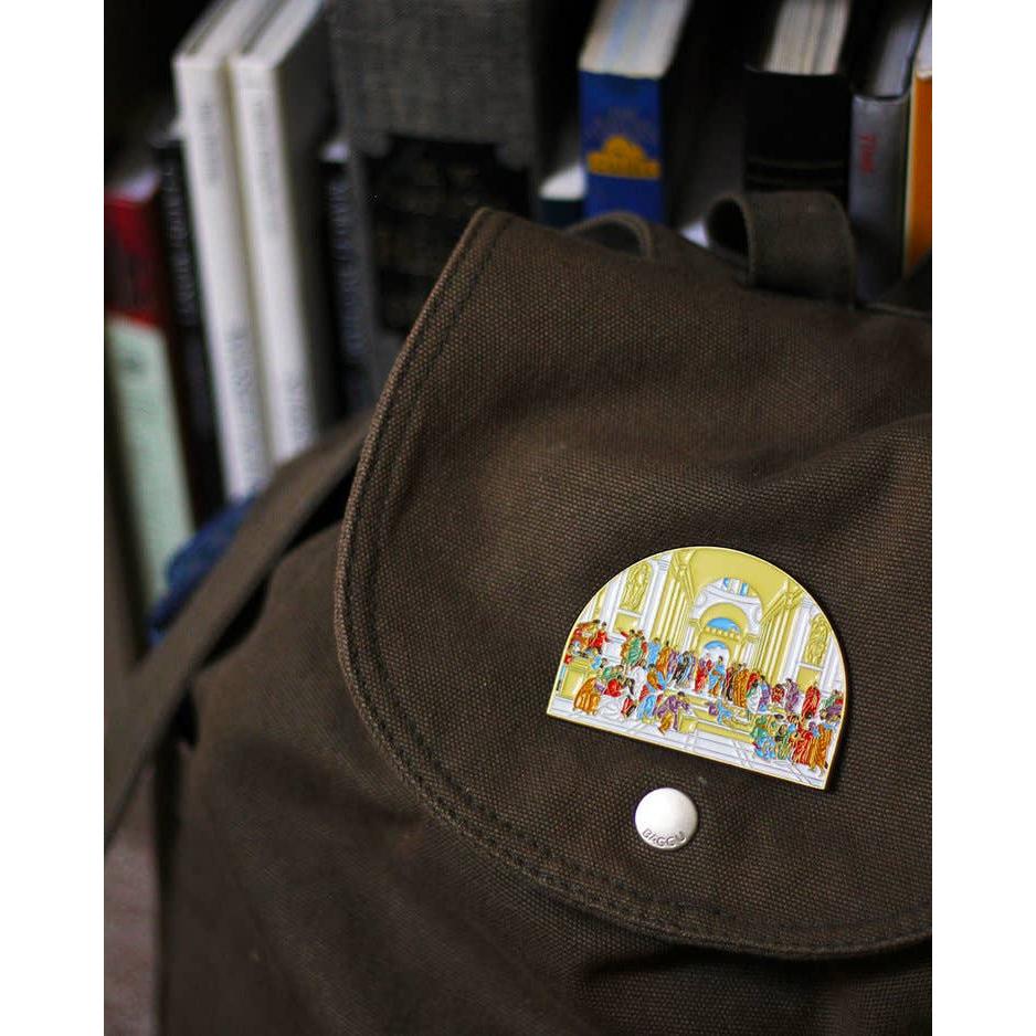 The School of Athens Enamel Pin by Raphael | Large Art Soft Lapel Pin | 2.75" x 2" - Image 3