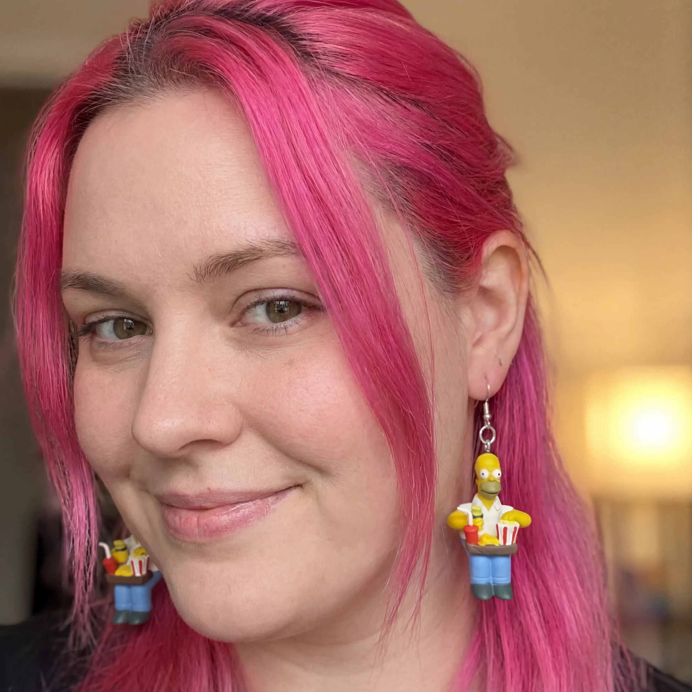 The Simpsons: Homer at the Movie Theaters Earrings | Upcycled Charms - Image 5