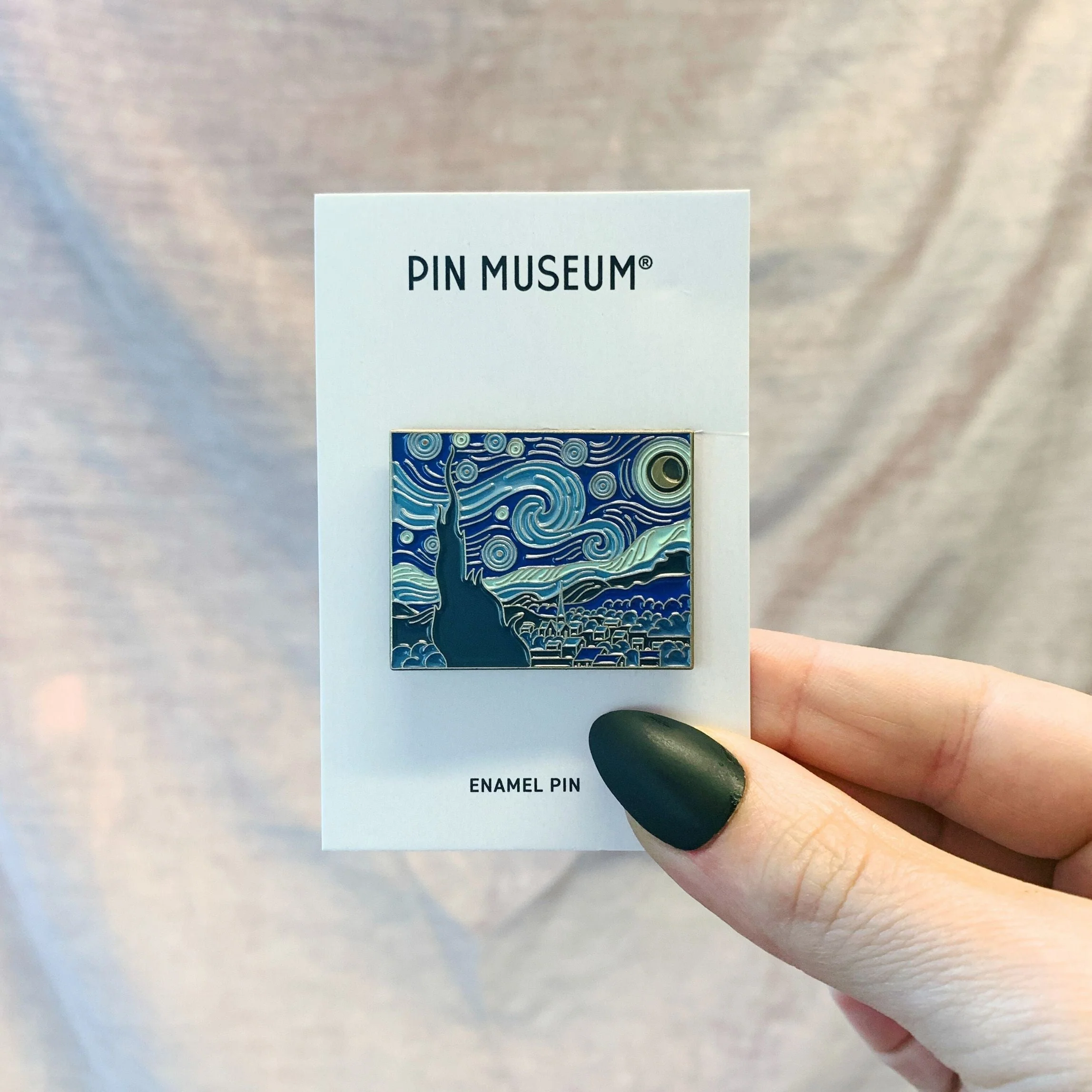 The Starry Night Enamel Pin | Soft Lapel Pin | 1.2" x 1.5" - Image 5