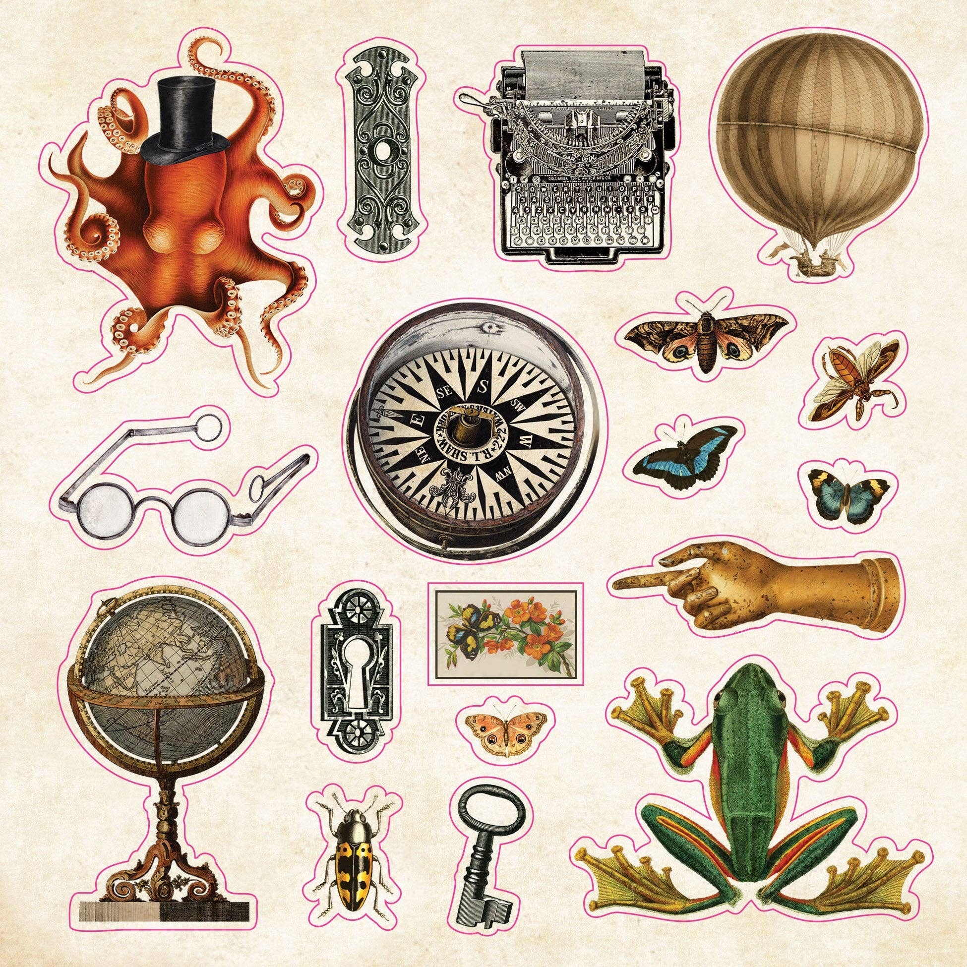 The Sticker Book of Curiosities | An Eclectic Compendium of Vintage Stickers | Over 750 Decals - Image 4