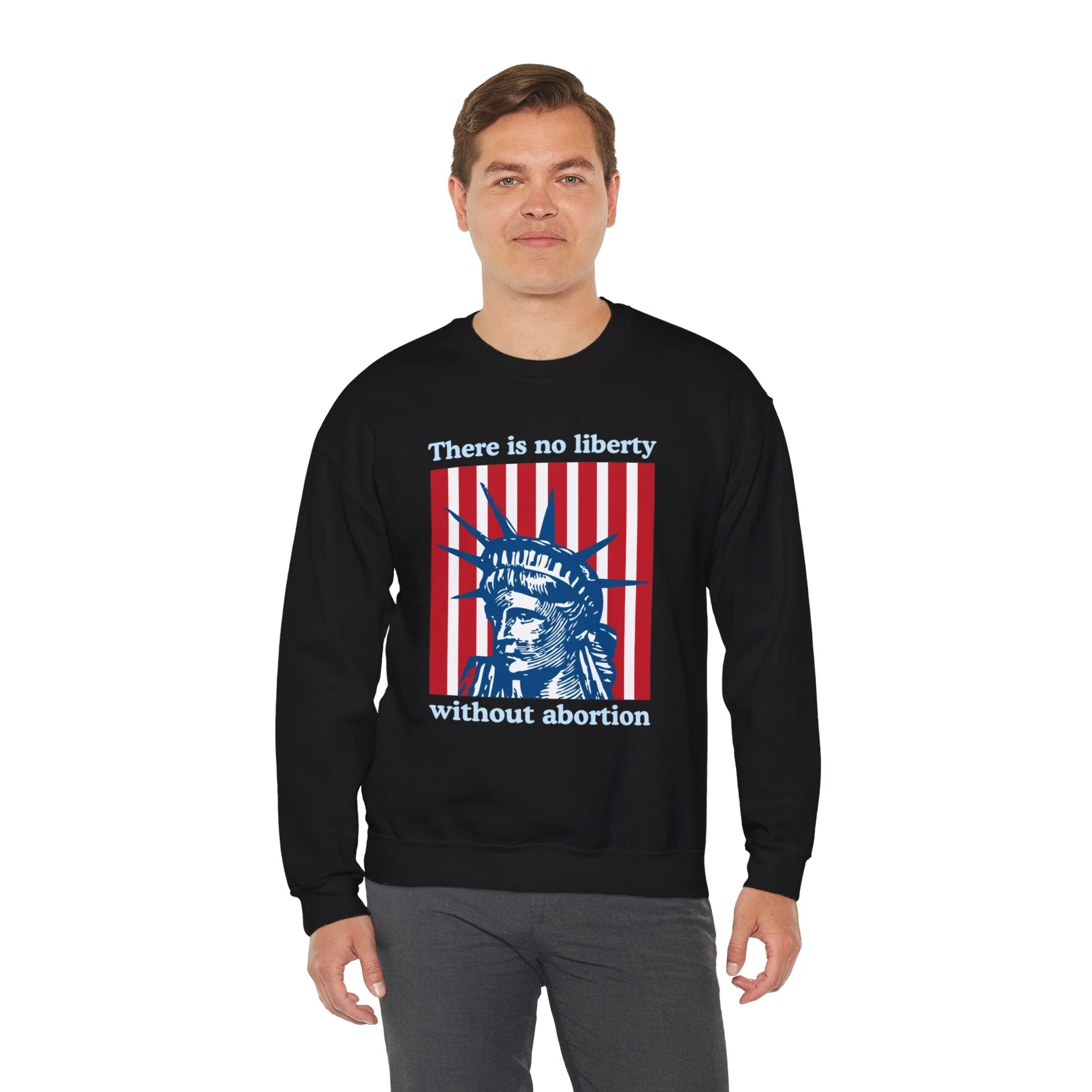 There is No Liberty Without Abortion Unisex Heavy Blend™ Crewneck Sweatshirt (Sizes S-5X) - Image 25