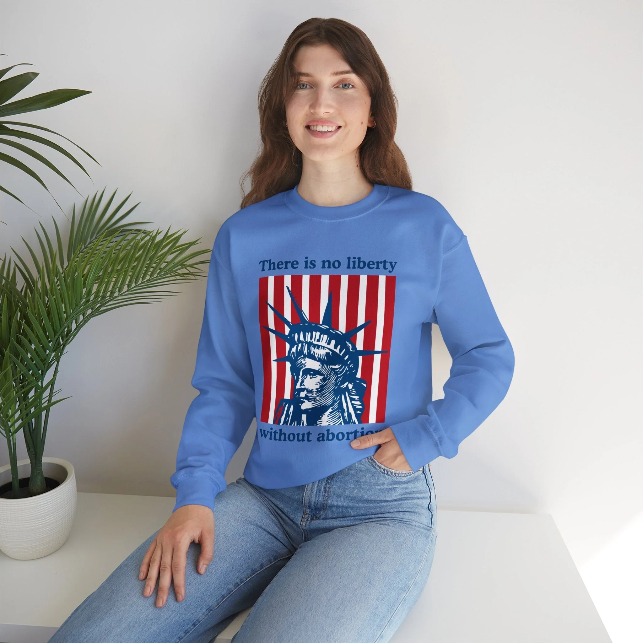 There is No Liberty Without Abortion Unisex Heavy Blend™ Crewneck Sweatshirt (Sizes S-5X) - Image 4