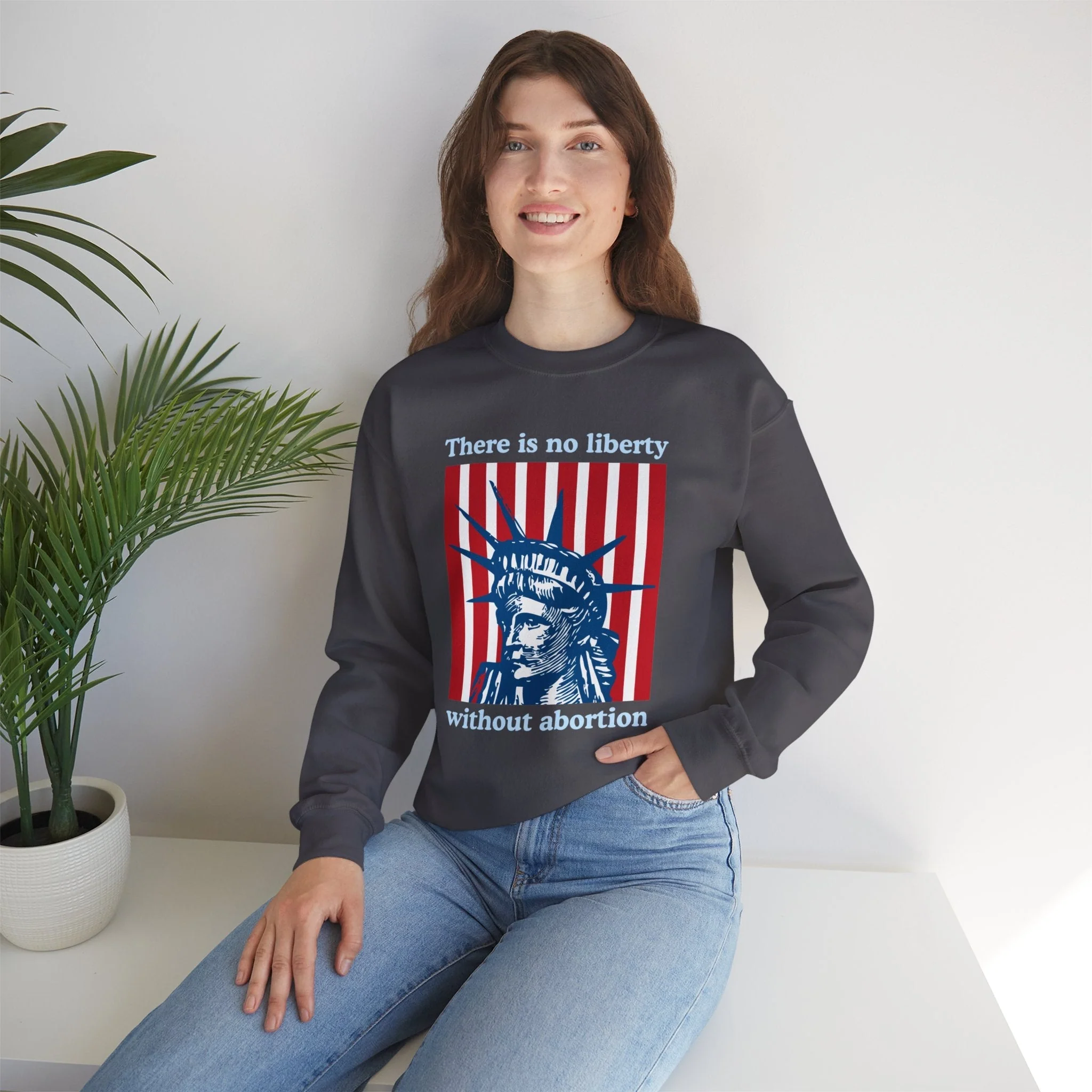 There is No Liberty Without Abortion Unisex Heavy Blend™ Crewneck Sweatshirt (Sizes S-5X) - Image 5