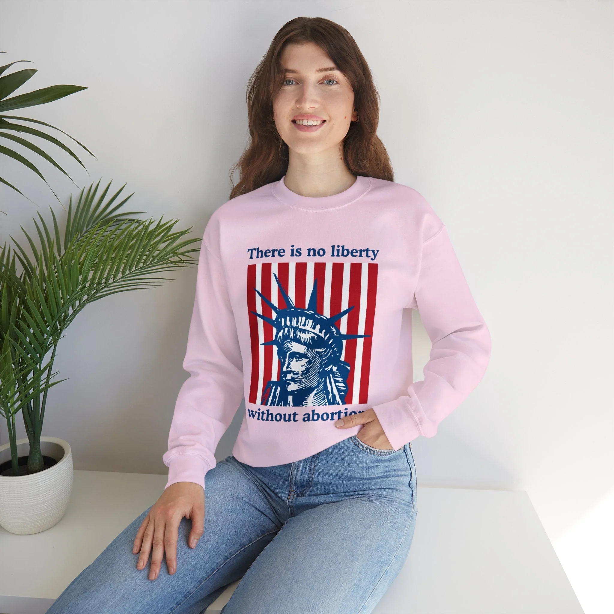 There is No Liberty Without Abortion Unisex Heavy Blend™ Crewneck Sweatshirt (Sizes S-5X) - Image 6
